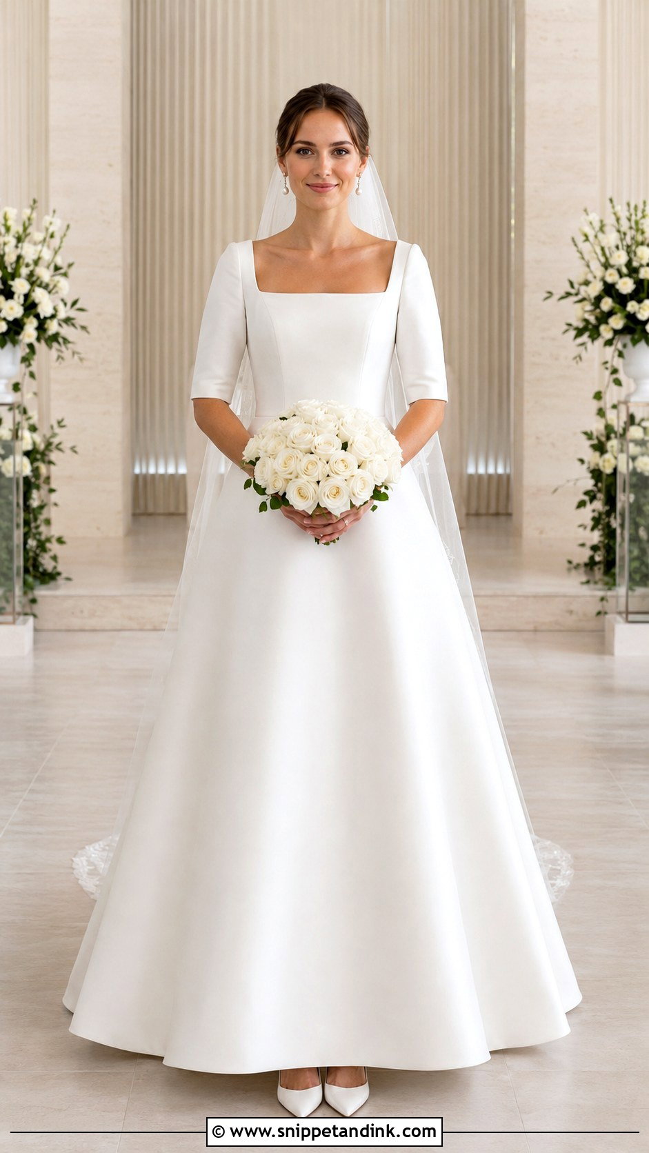 Square Neck Christian Wedding Dress - Snippet and Ink - 20 Christian Gowns Wedding Dresses