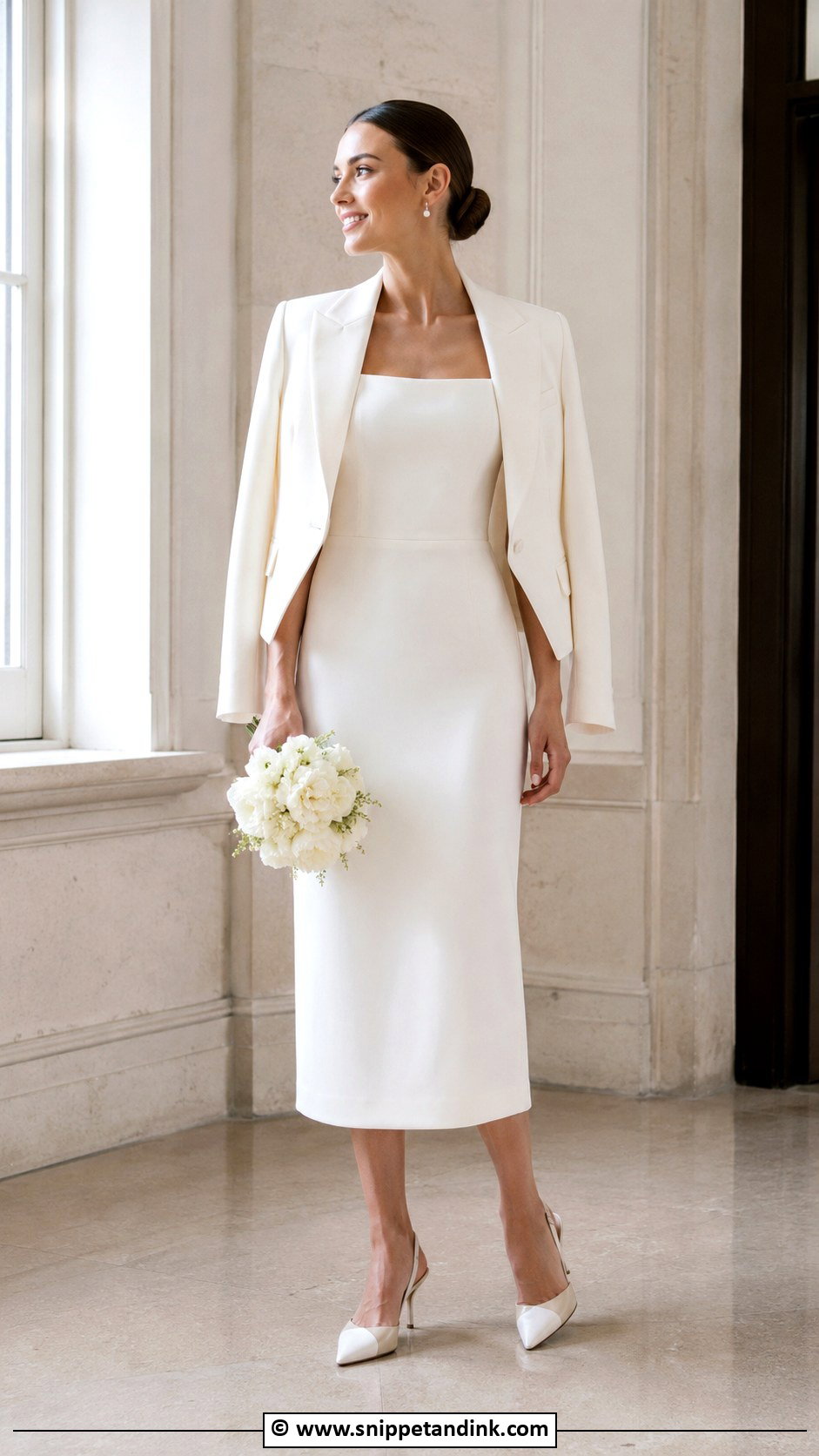 Square Neck Civil Wedding Dress - Snippet and Ink - 35 Square Neck Wedding Dress Ideas