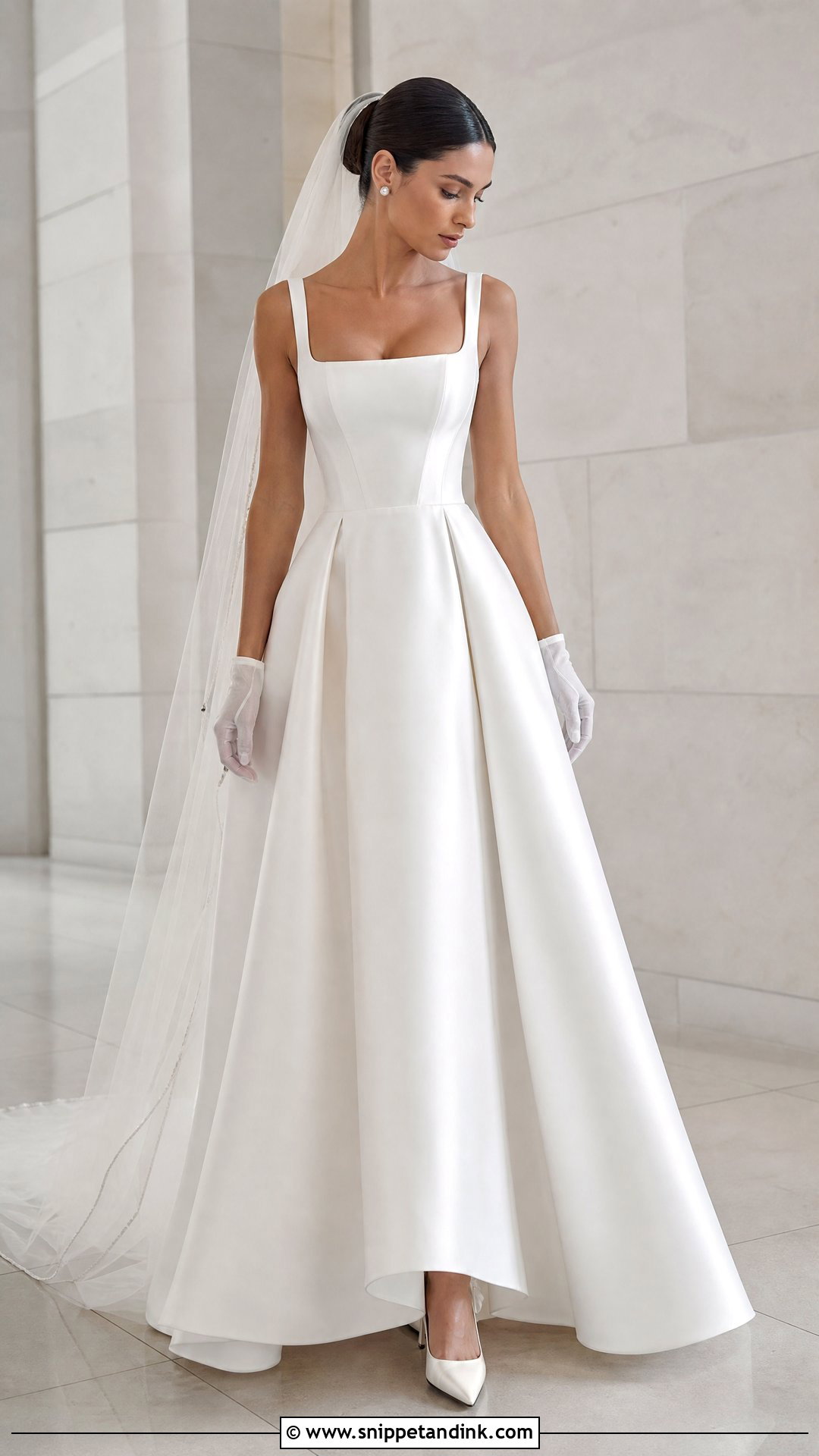 Square Neck Corset Wedding Dress - Snippet and Ink - 20 Wedding Dress with Corset Top Ideas