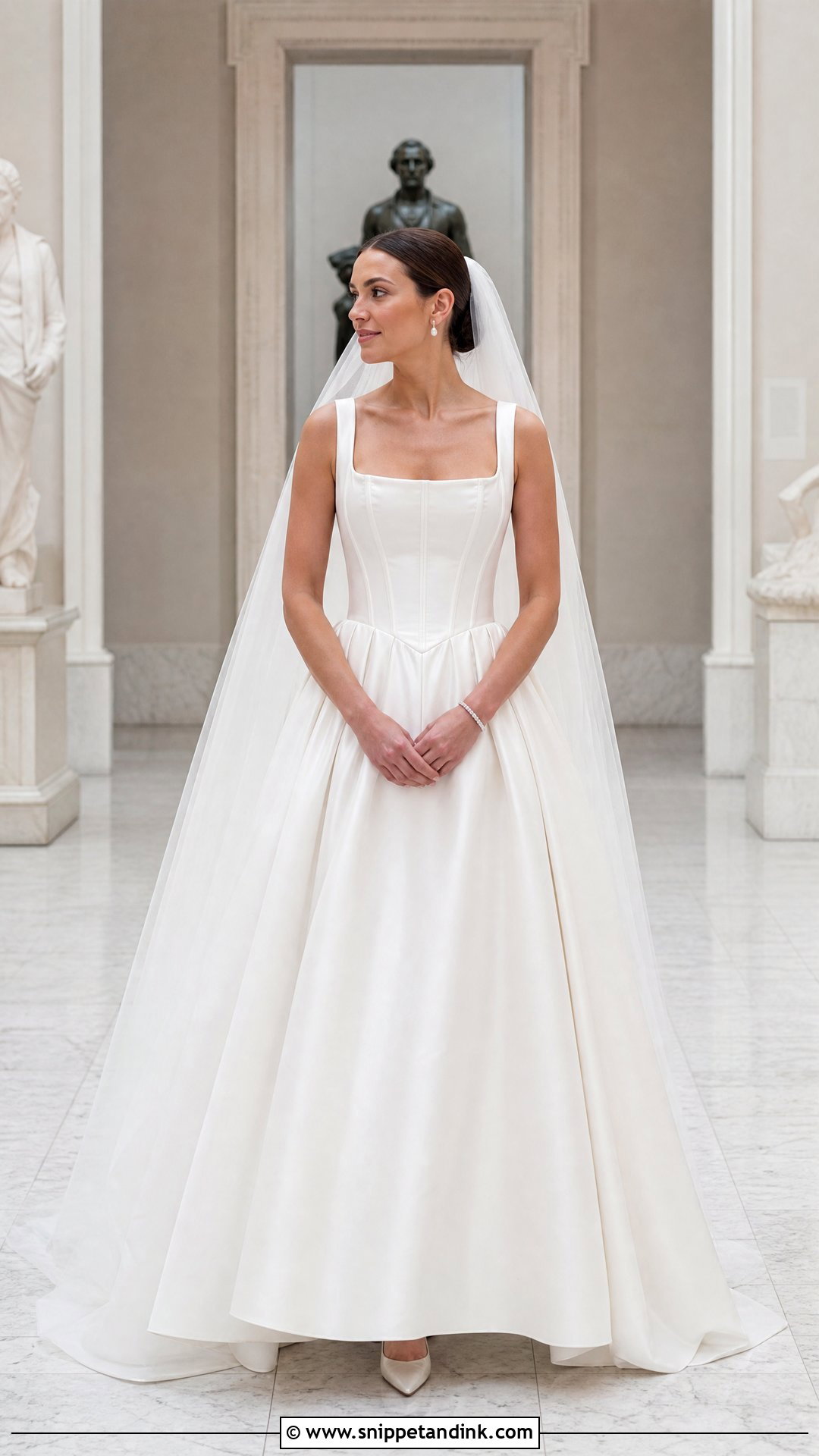 Square Neck Corset Wedding Dress - Snippet and Ink - 20 Original Wedding Dress Ideas