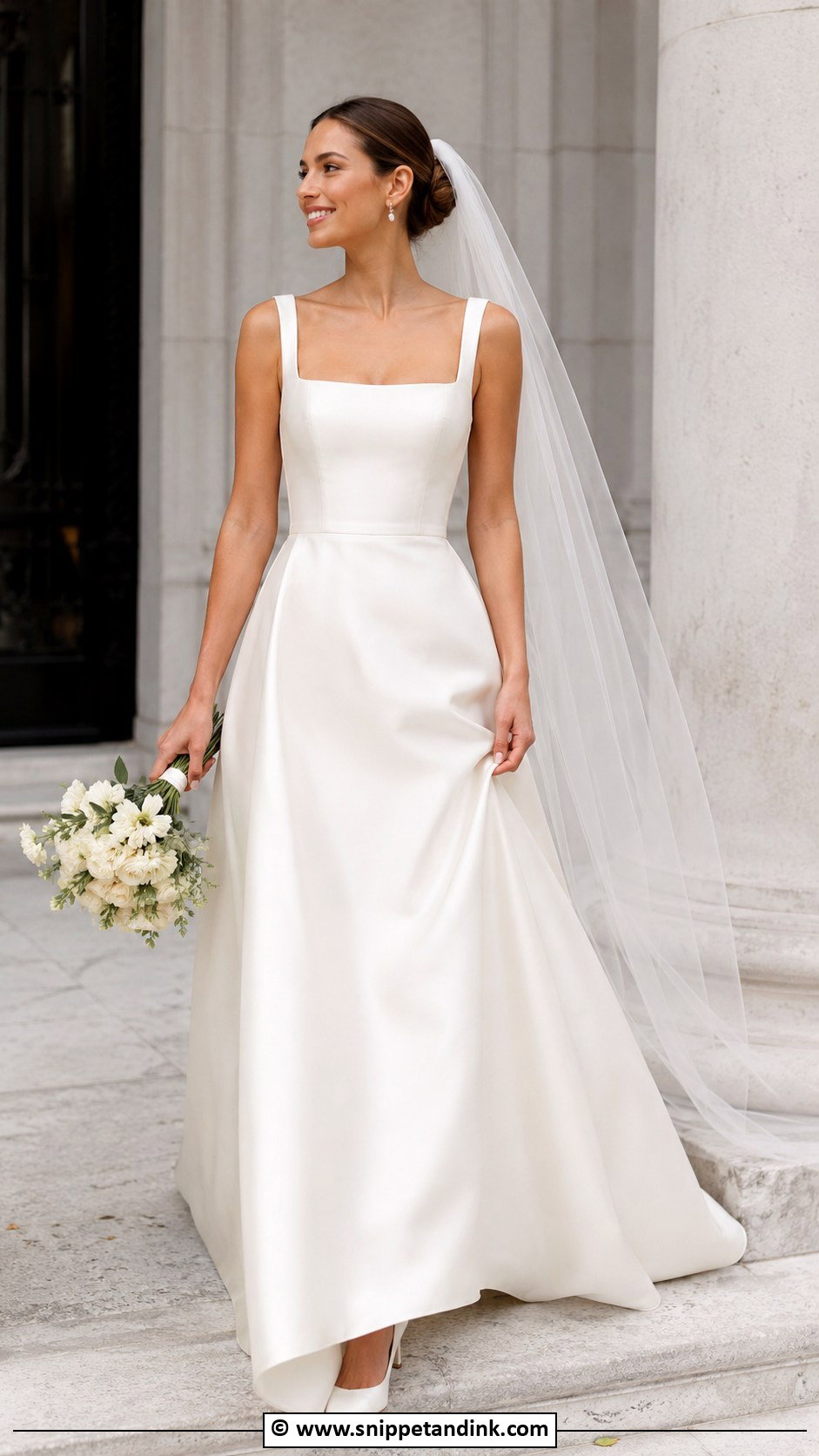 Square Neck Corset Wedding Dress - Snippet and Ink - 30 Corset Wedding Dresses