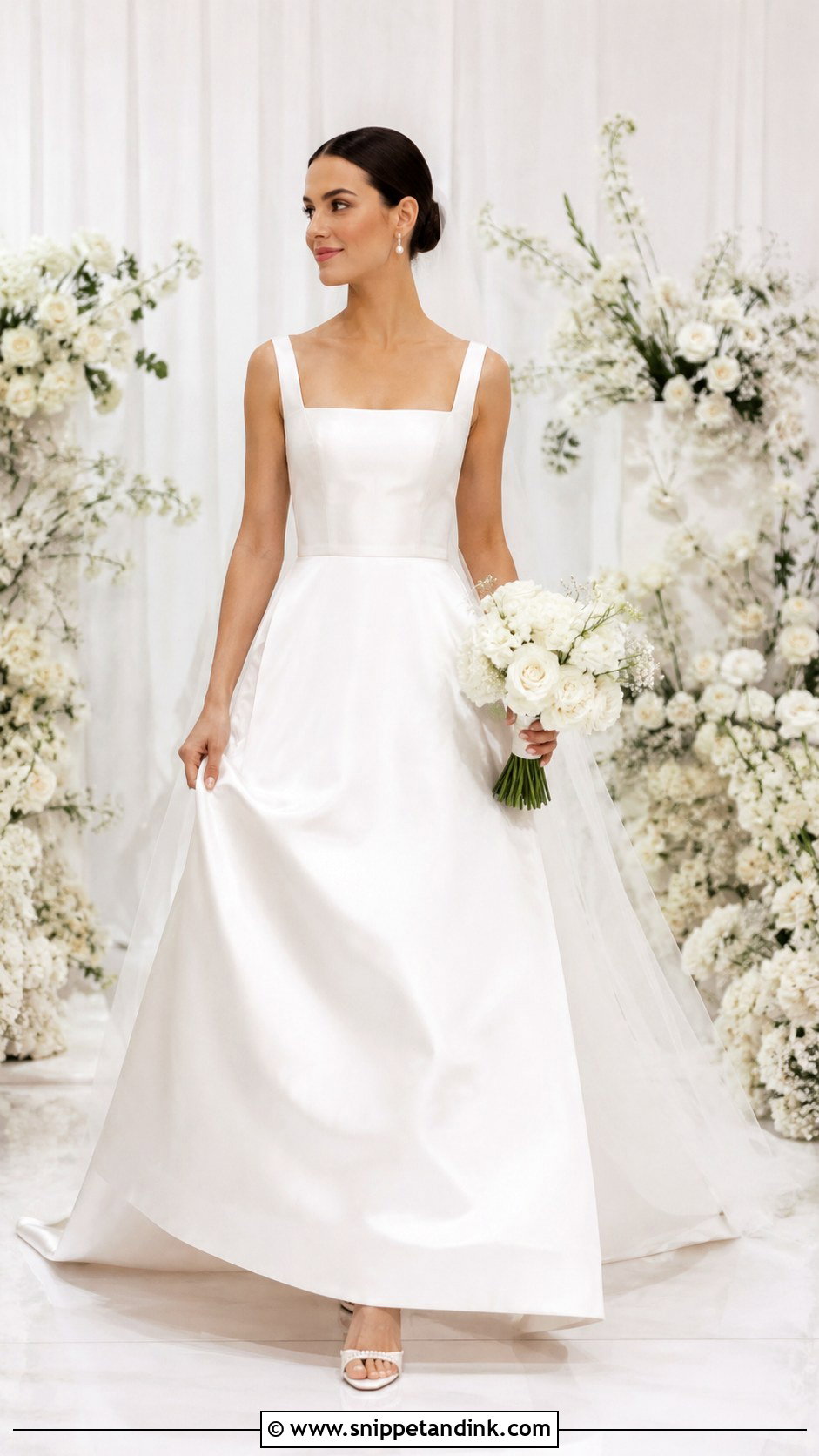 Square Neck Gown For Wedding - Snippet and Ink - 25 Gowns for Wedding