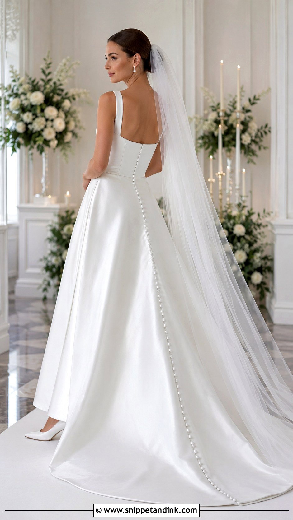 Square Neck Gown for Bride - Snippet and Ink - 25 Gown for Bride Ideas