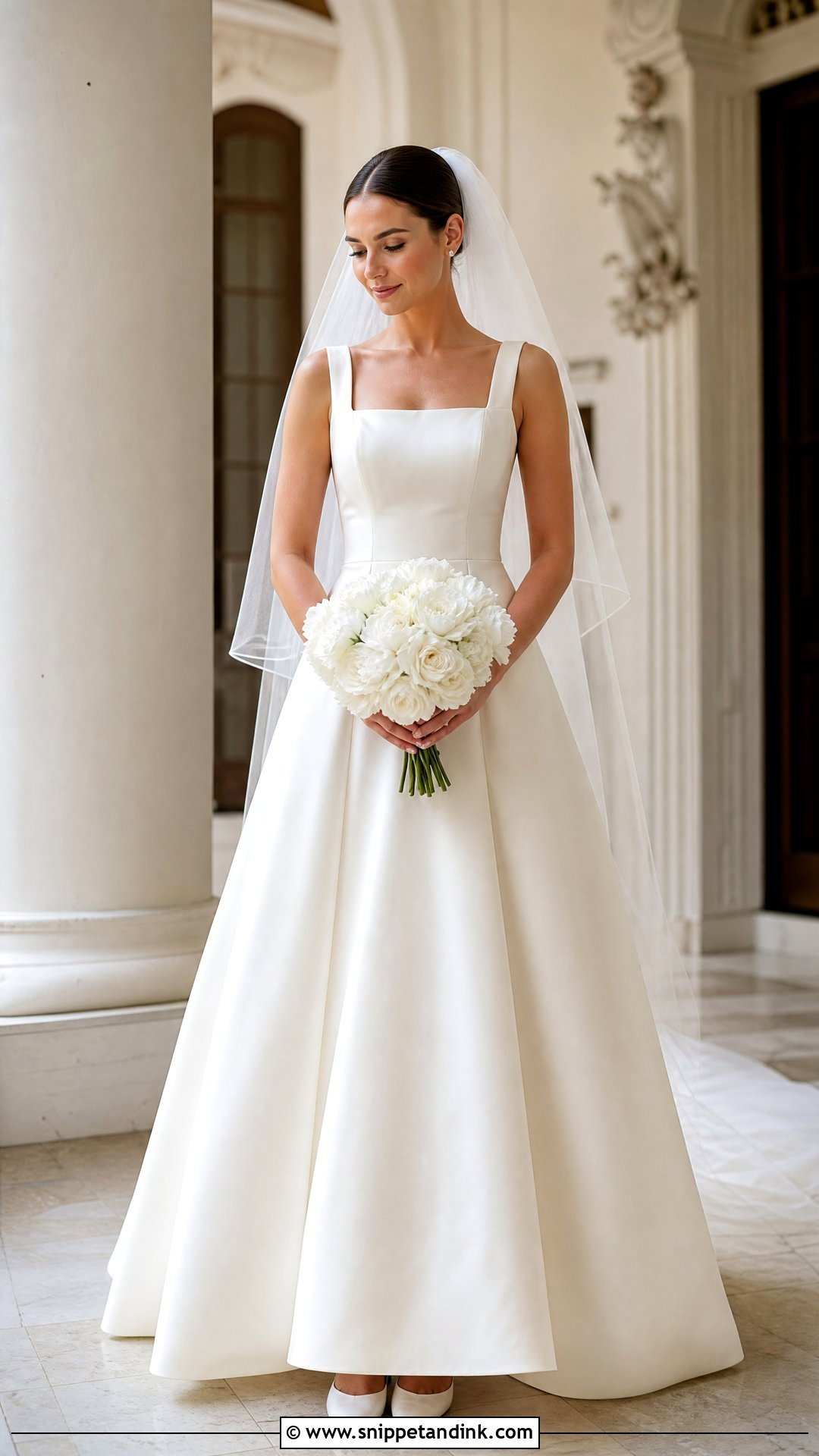 Square Neck Marriage Dress - Snippet and Ink - 20 Marriage Dresses