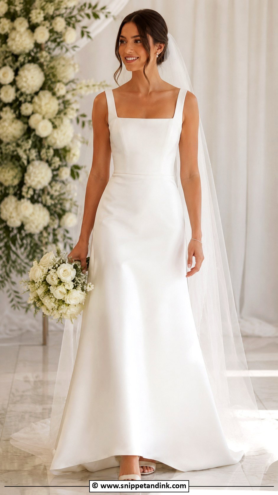 Square Neck Marriage Dress - Snippet and Ink - 25 Marriage Dresses for Women