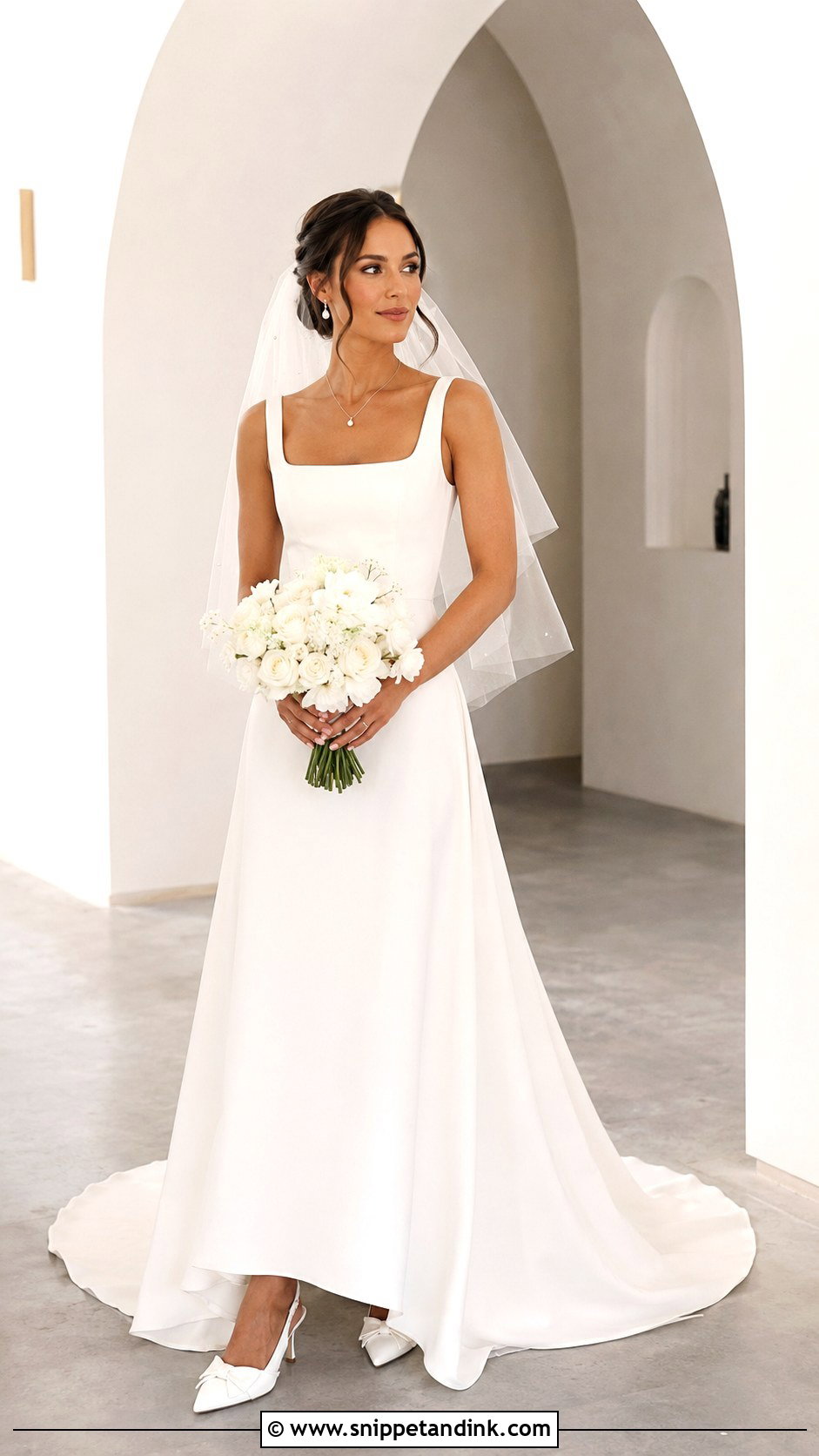 Square Neck Marriage Gown - Snippet and Ink - 20 Marriage Gowns Brides