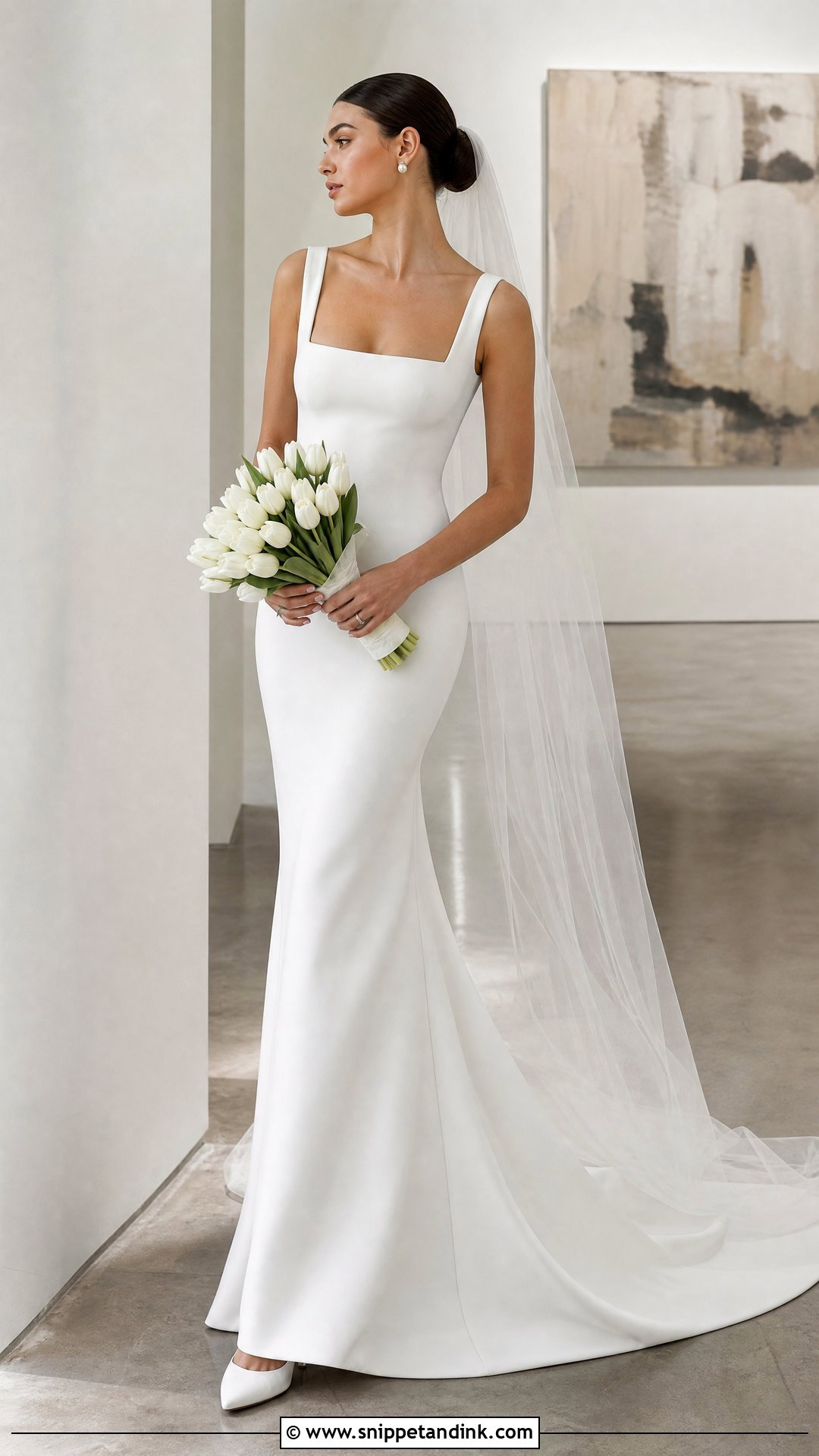 Square Neck Mermaid Wedding Dress - Snippet and Ink - 25 Simple Mermaid Wedding Dress Ideas