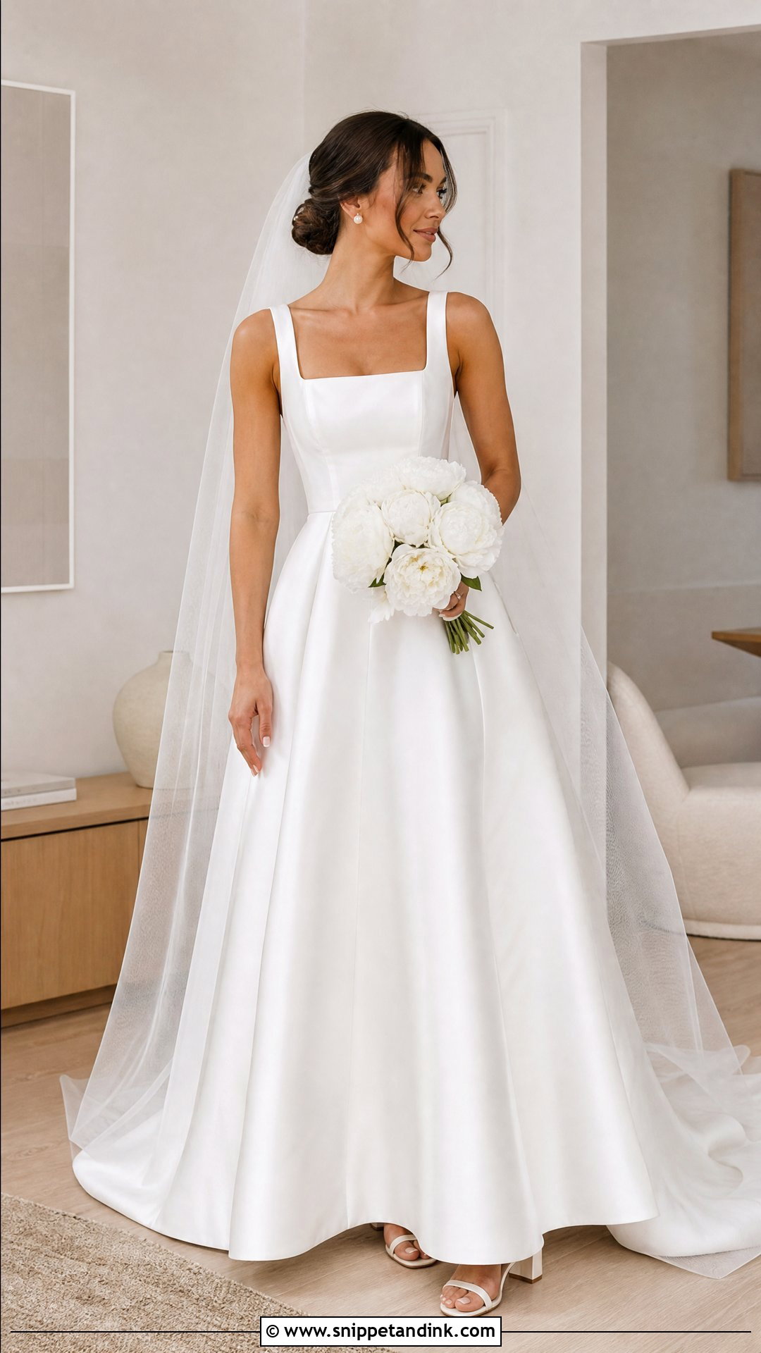 Square Neck Nordic Wedding Dress - Snippet and Ink - 25 Nordic Wedding Dress Ideas