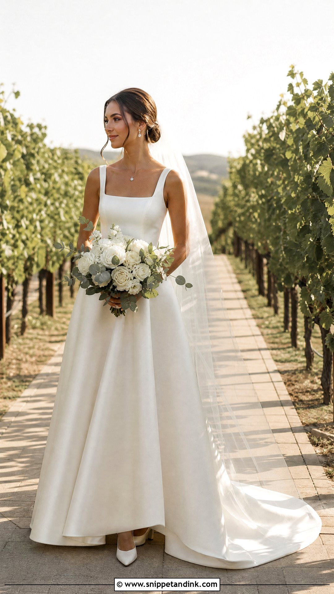 Square Neck Outdoor Wedding Dress - Snippet and Ink - 20 Wedding Dress for Outdoor Wedding Ideas