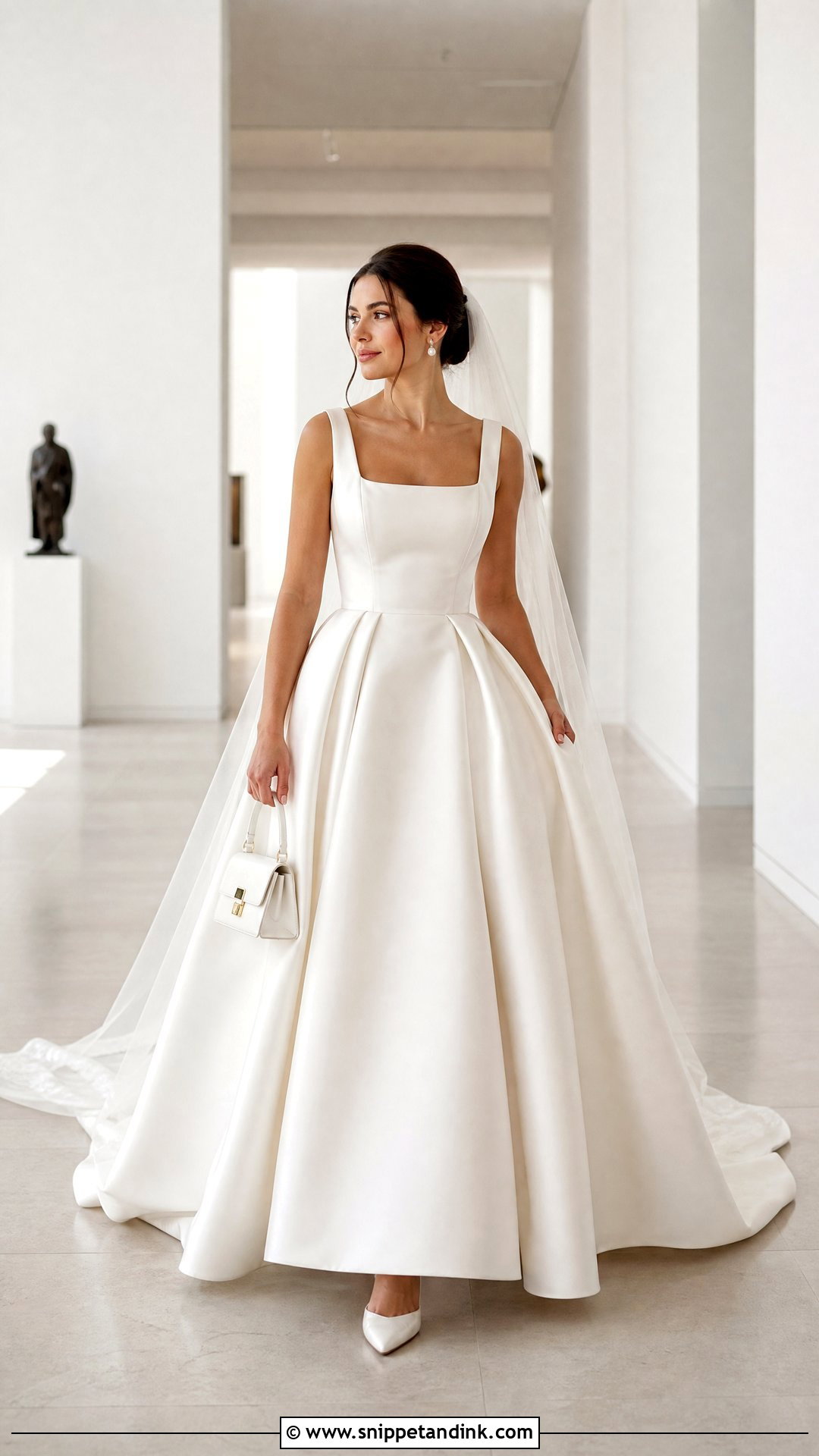 Square Neck Princess Ballgown Wedding Dress - Snippet and Ink - 20 Wedding Dress Princess Ballgown Ideas