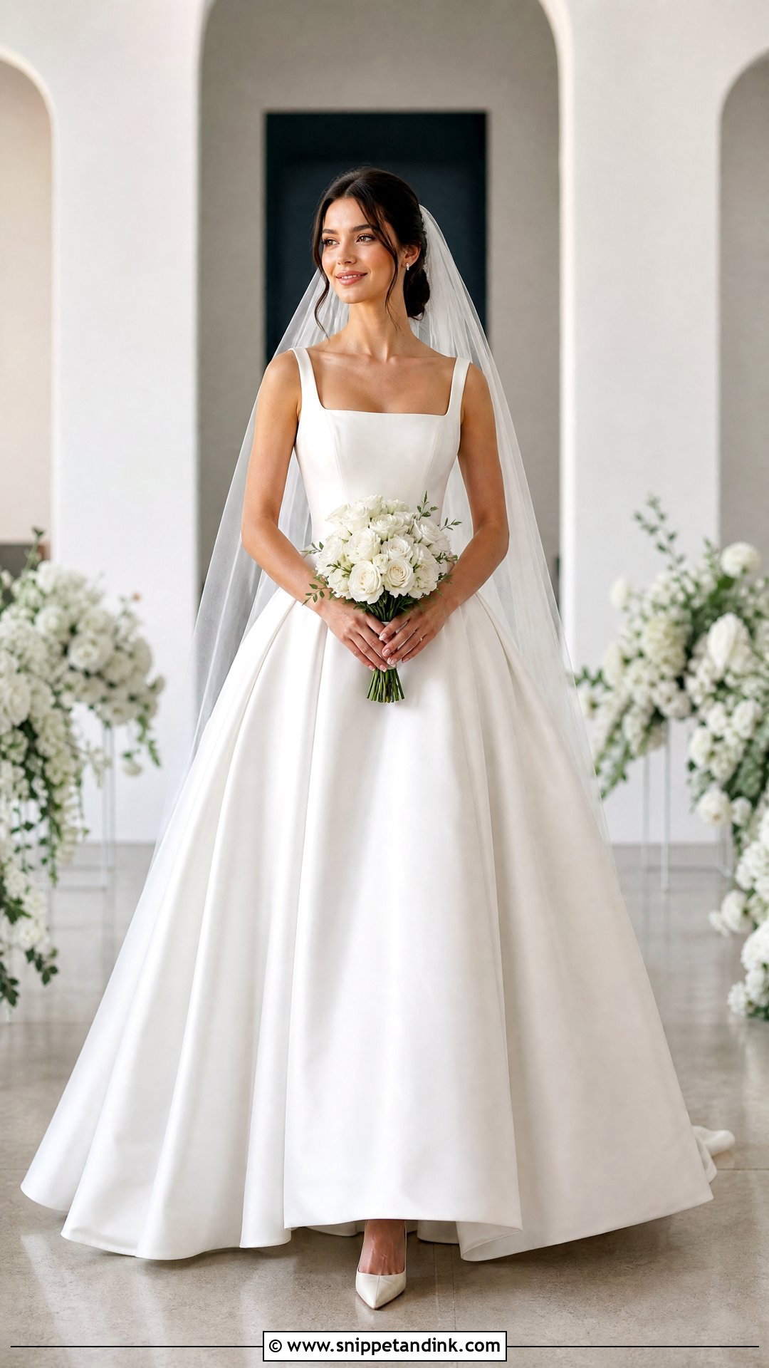 Square Neck Princess Bride Dress - Snippet and Ink - 25 Princess Bride Dress Ideas