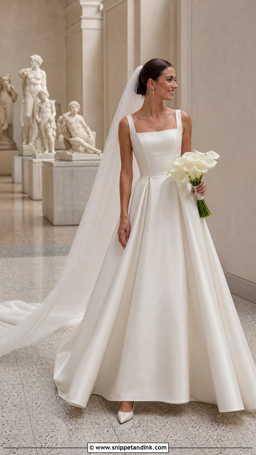 Square Neck Princess Wedding Dress - Snippet and Ink - 20 Timeless Wedding Dress Princess Ideas
