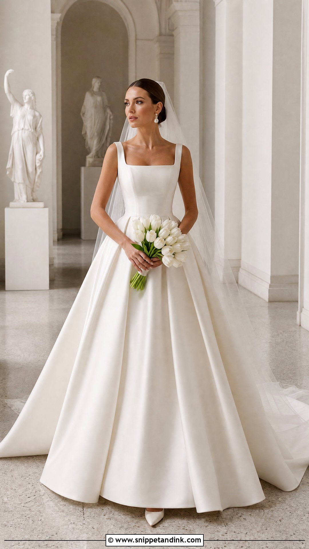 Square Neck Princess Wedding Dress - Snippet and Ink - 20 Pretty Wedding Dresses Princesses