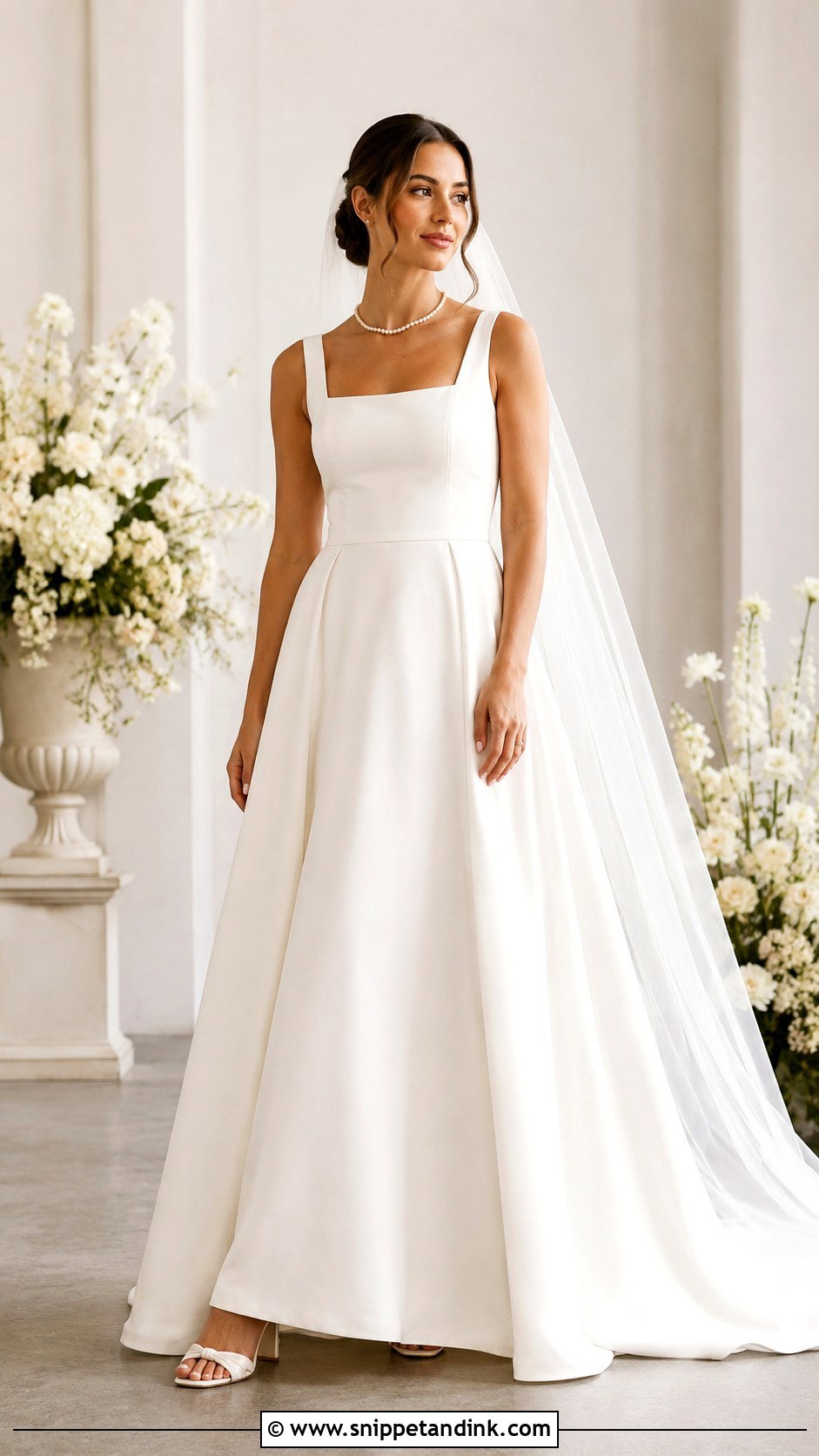 Square Neck Wedding Dress - Snippet and Ink - 25 Dress Design for Wedding Ideas