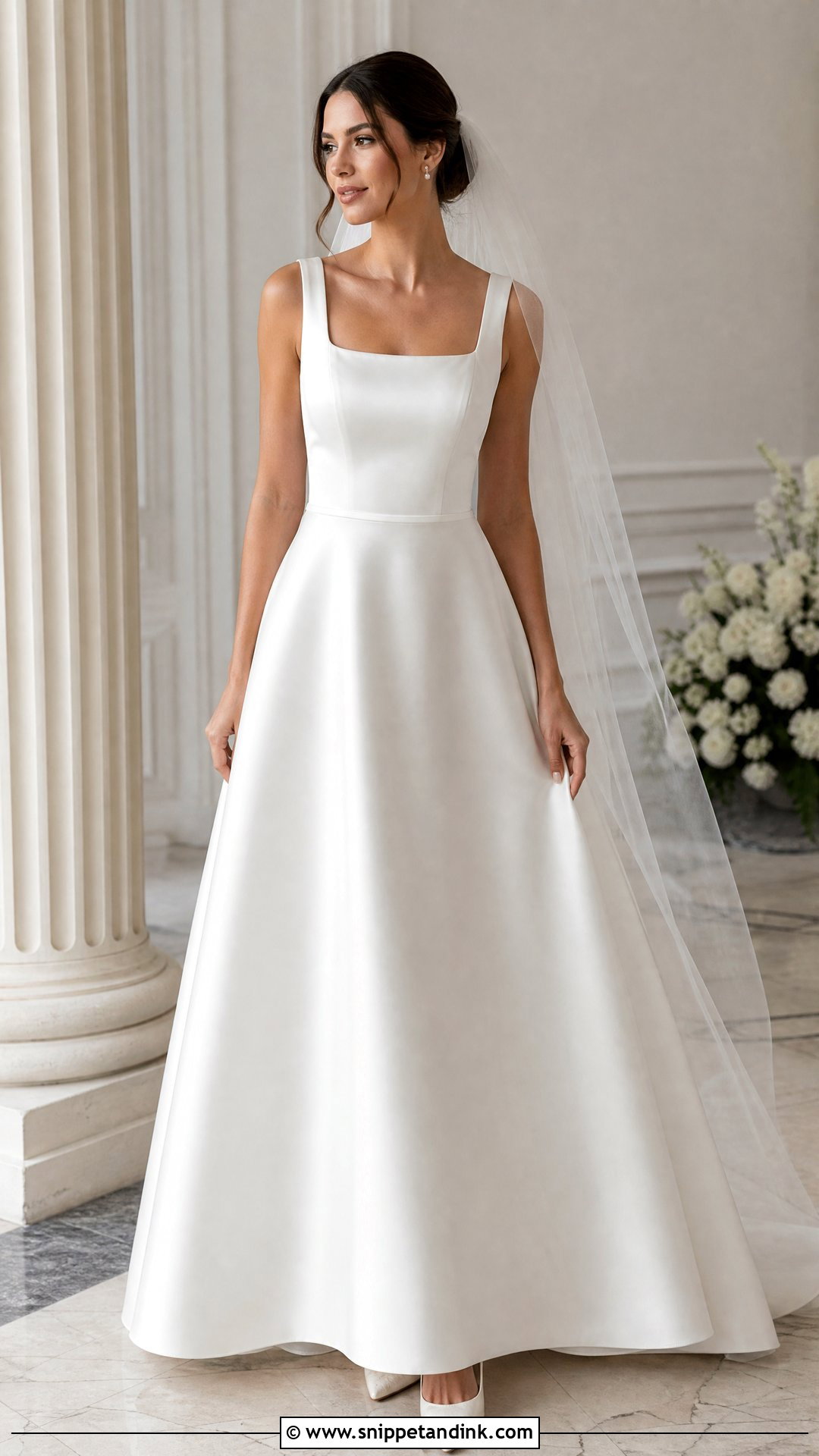 Square Neck Wedding Dress - Snippet and Ink - 25 Modern Elegant Wedding Dress Ideas