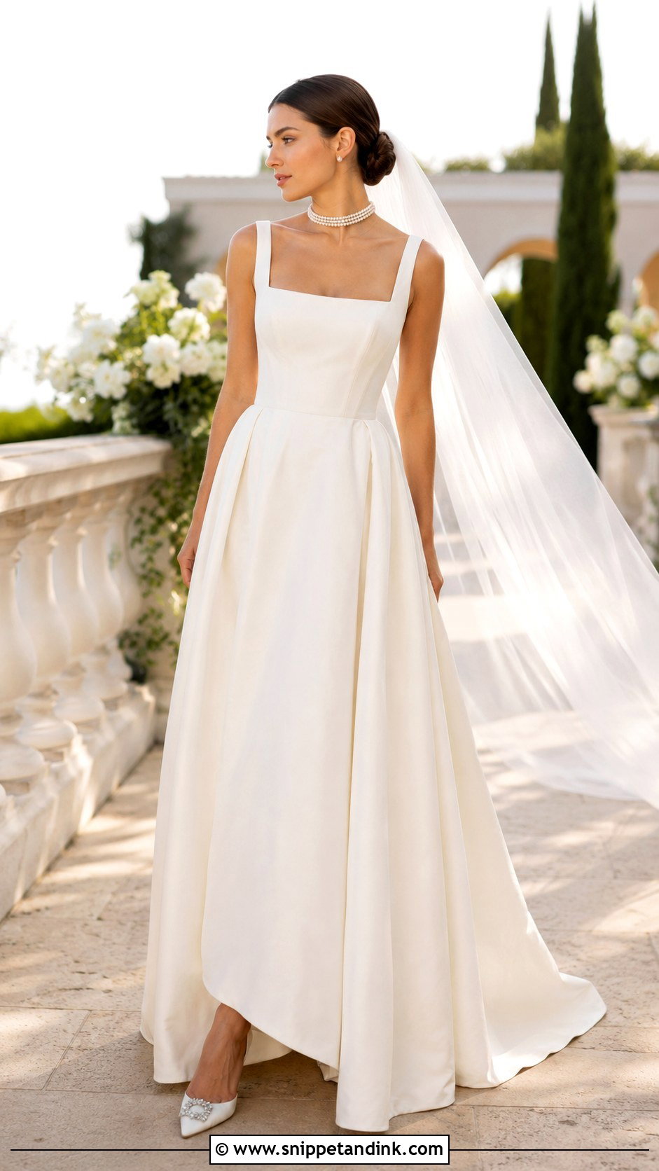 Square Neck Wedding Dress - Snippet and Ink - 25 Most Beautiful Wedding Dresses