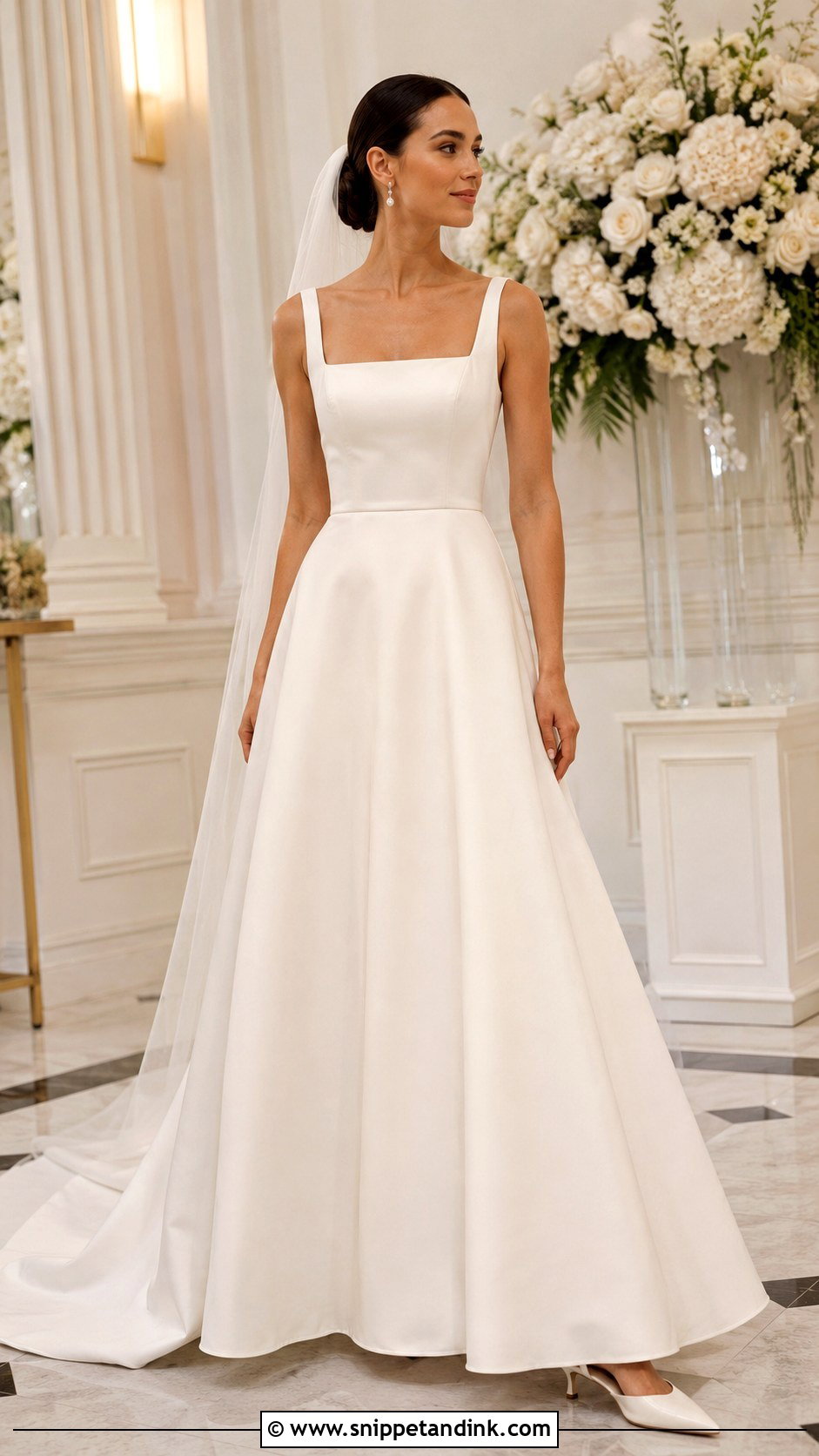 Square Neck Wedding Dress - Snippet and Ink - 25 Perfect Wedding Dress Ideas