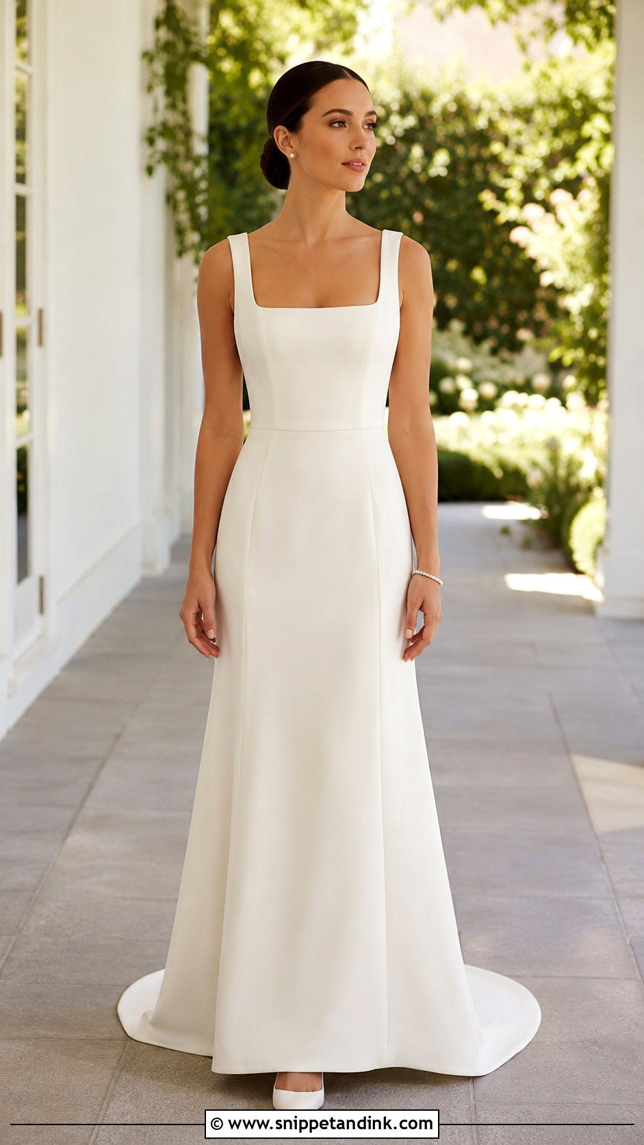 Square Neck Wedding Dress - Snippet and Ink - 25 Structured Wedding Dress Ideas