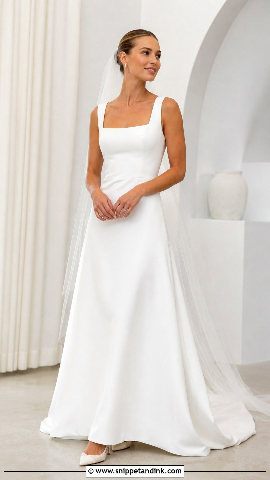 Square Neck Wedding Dress - Snippet and Ink - 25 Wedding Dresses 2025 Bride
