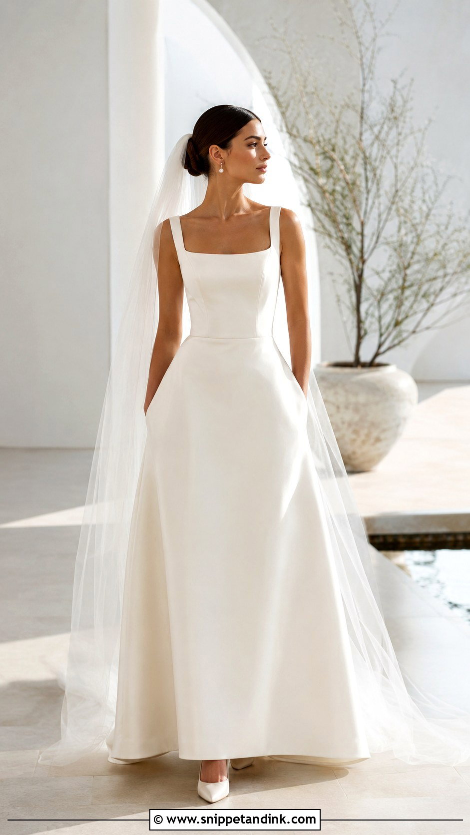 Square Neck Wedding Dress - Snippet and Ink - 25 Wedding Dresses Gown