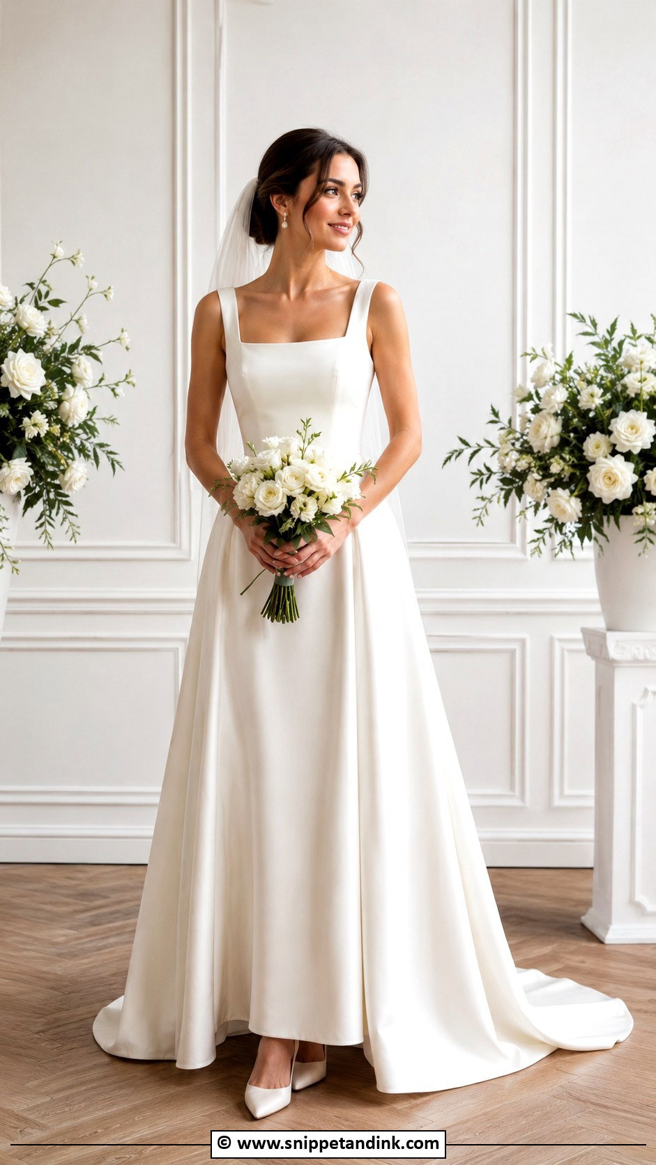 Square Neck Wedding Dress - Snippet and Ink - 30 Beautiful Wedding Dresses