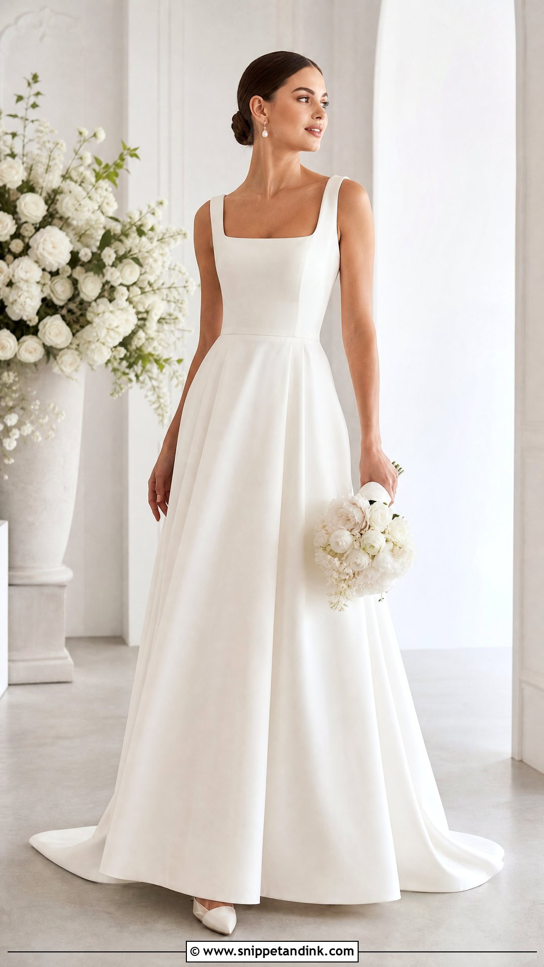Square Neck Wedding Dress - Snippet and Ink - 25 Wedding Dresses Inspiration