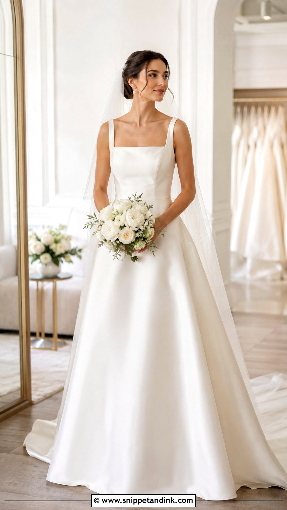Square Neck Wedding Dress - Snippet and Ink - 25 Wedding Dresses Simple Elegant Classy