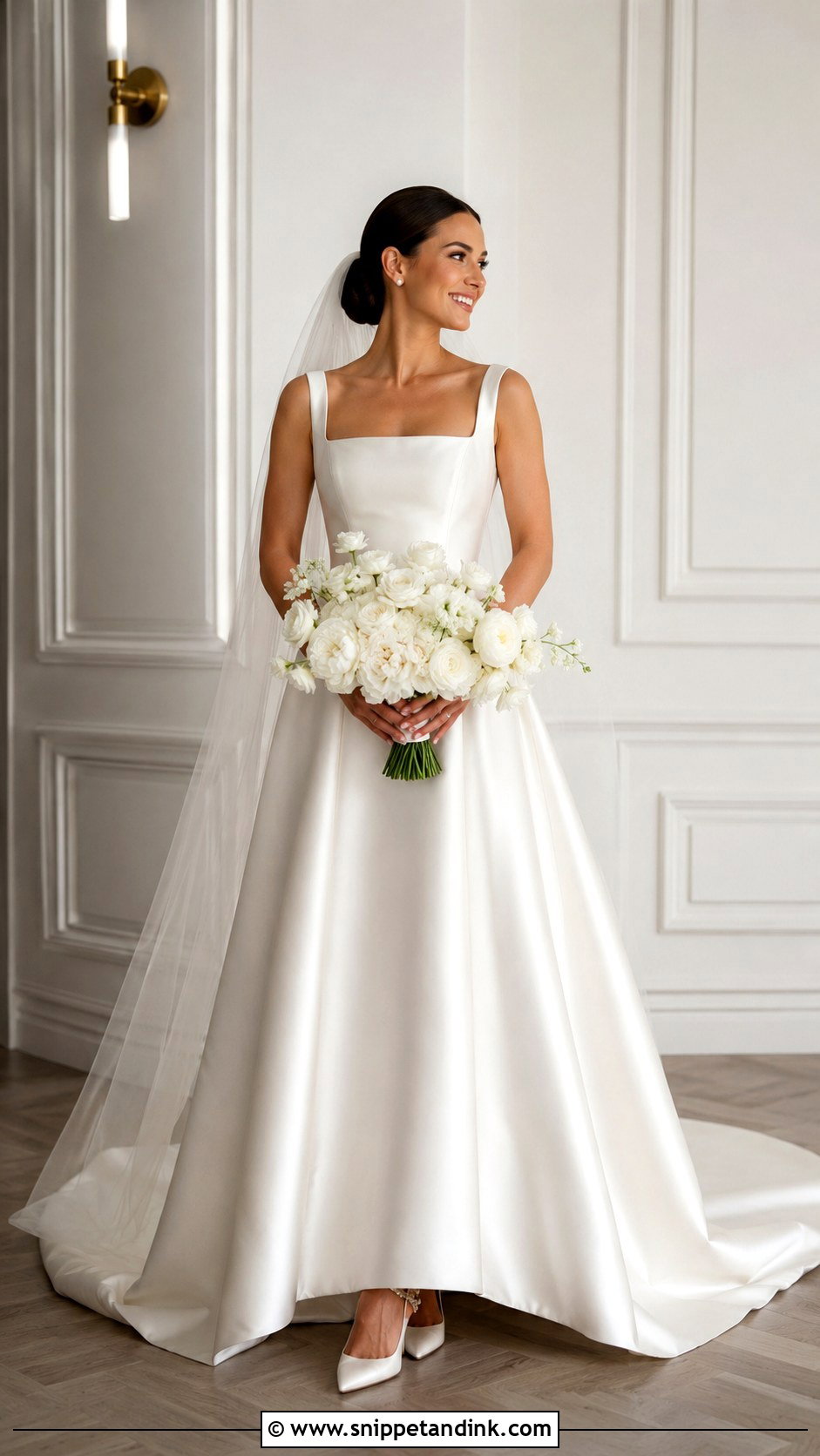 Square Neck Wedding Dress - Snippet and Ink - 25 Wedding Dresses Styles