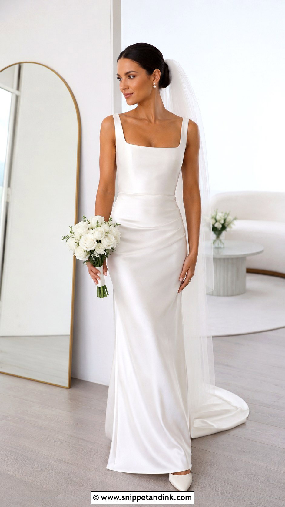 Square Neck Wedding Dress - Snippet and Ink - 25 Yes to the Dress Ideas
