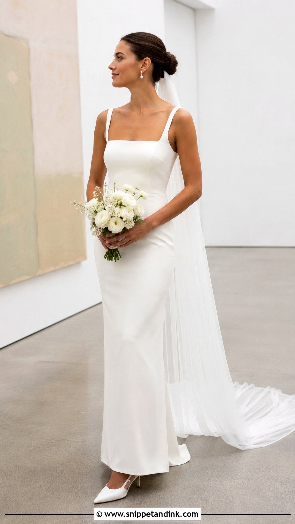 Square Neck Wedding Dress - Snippet and Ink - 20 Classy Wedding Dress Inspiration Ideas