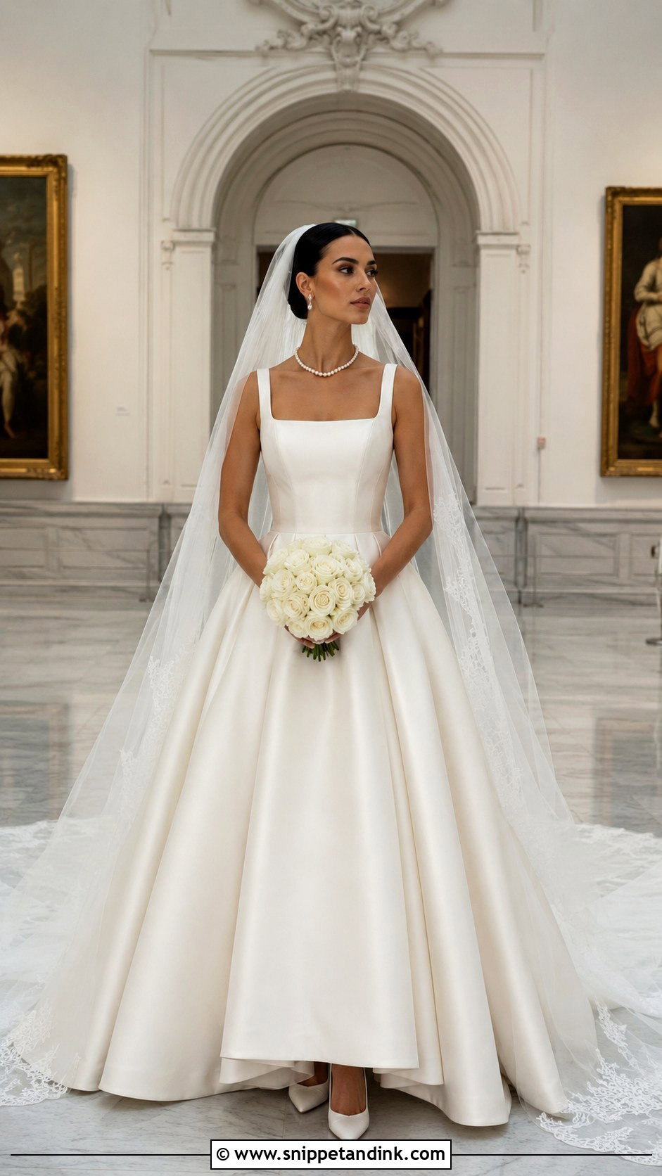 Square Neck Wedding Dress - Snippet and Ink - 20 Fairytale Wedding Dress Enchanted Ideas