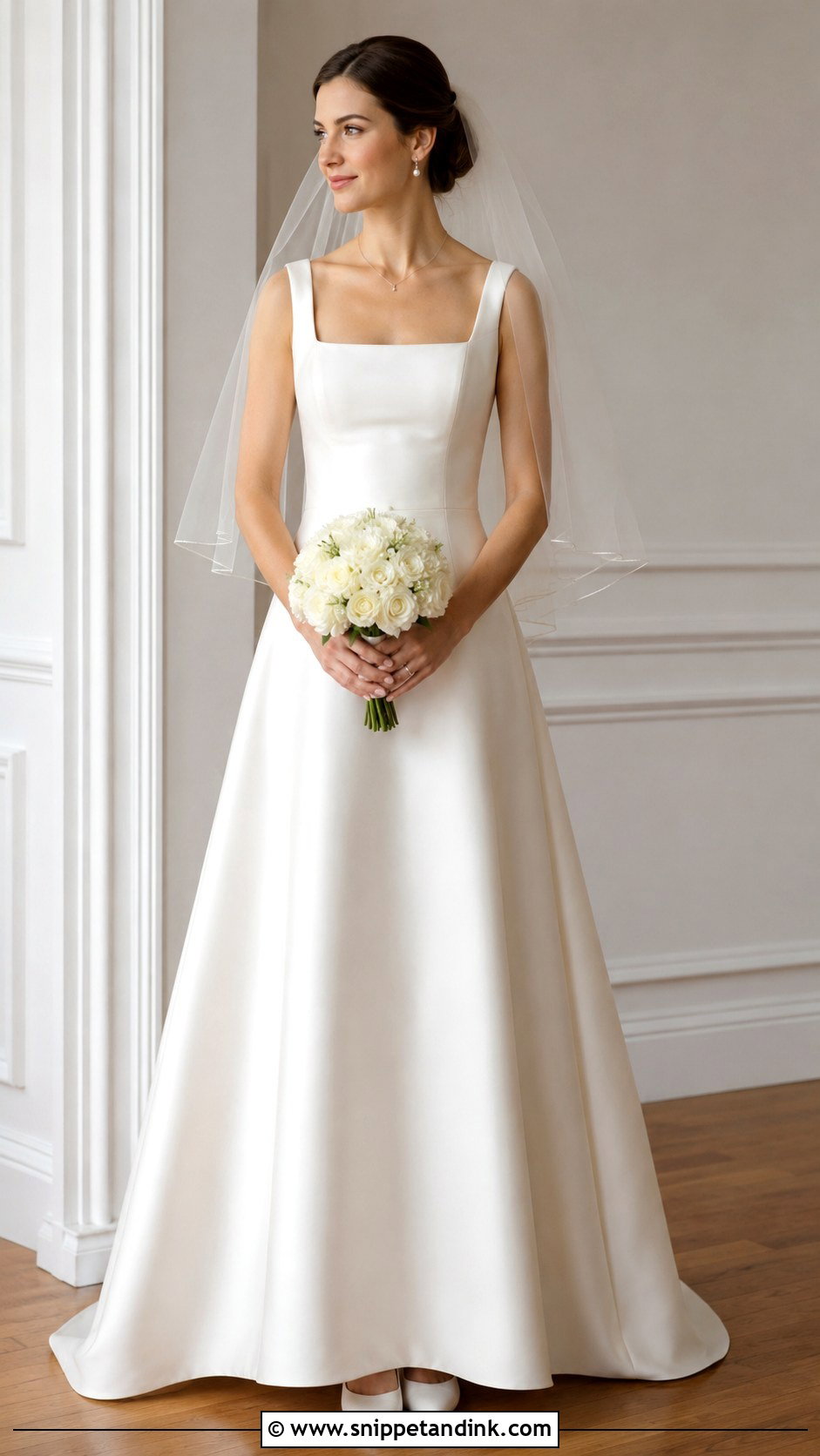 Square Neck Wedding Dress - Snippet and Ink - 20 Flattering Wedding Dress Ideas