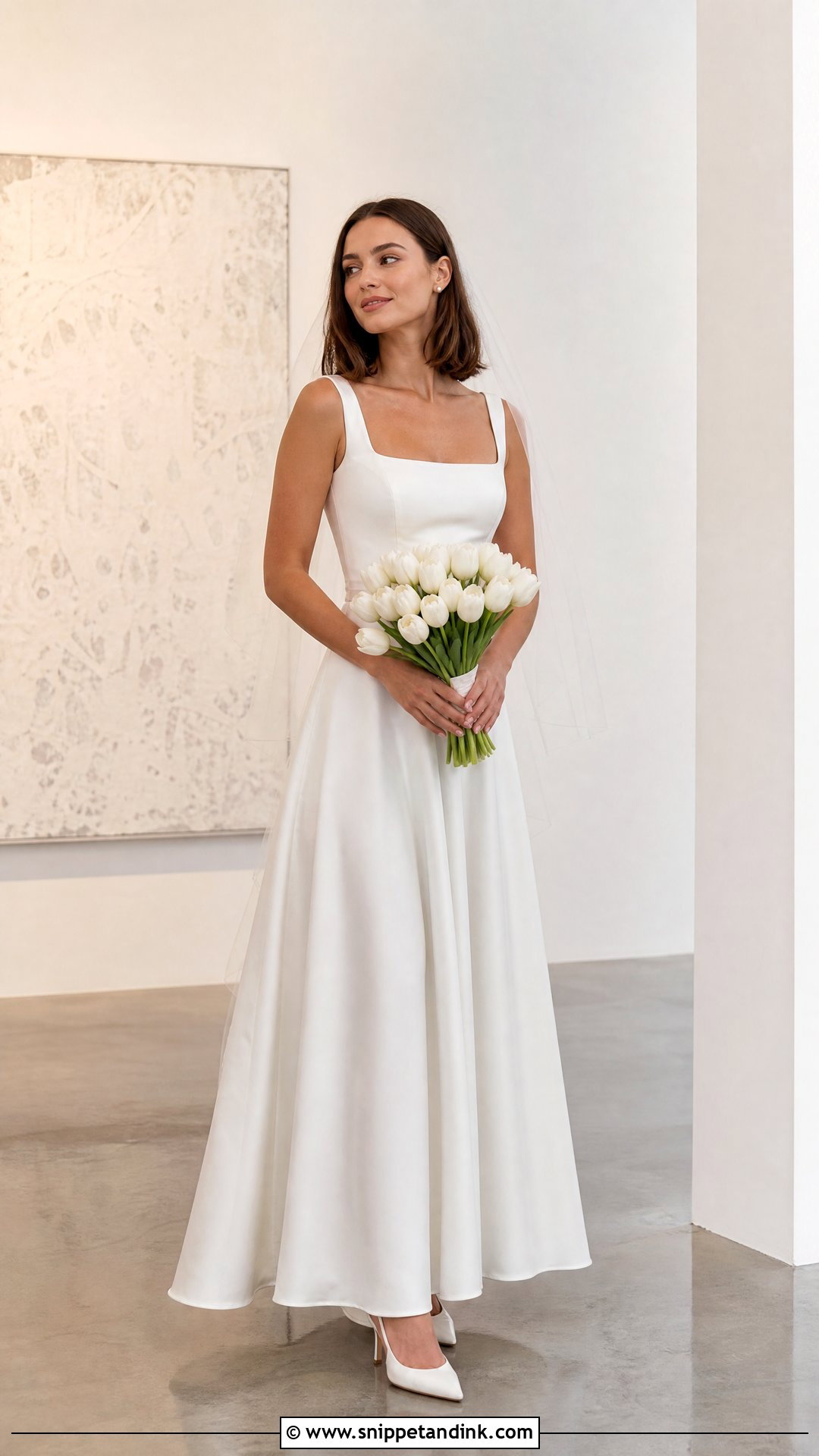 Square Neck Wedding Dress - Snippet and Ink - 20 Said Yes to the Dress Ideas
