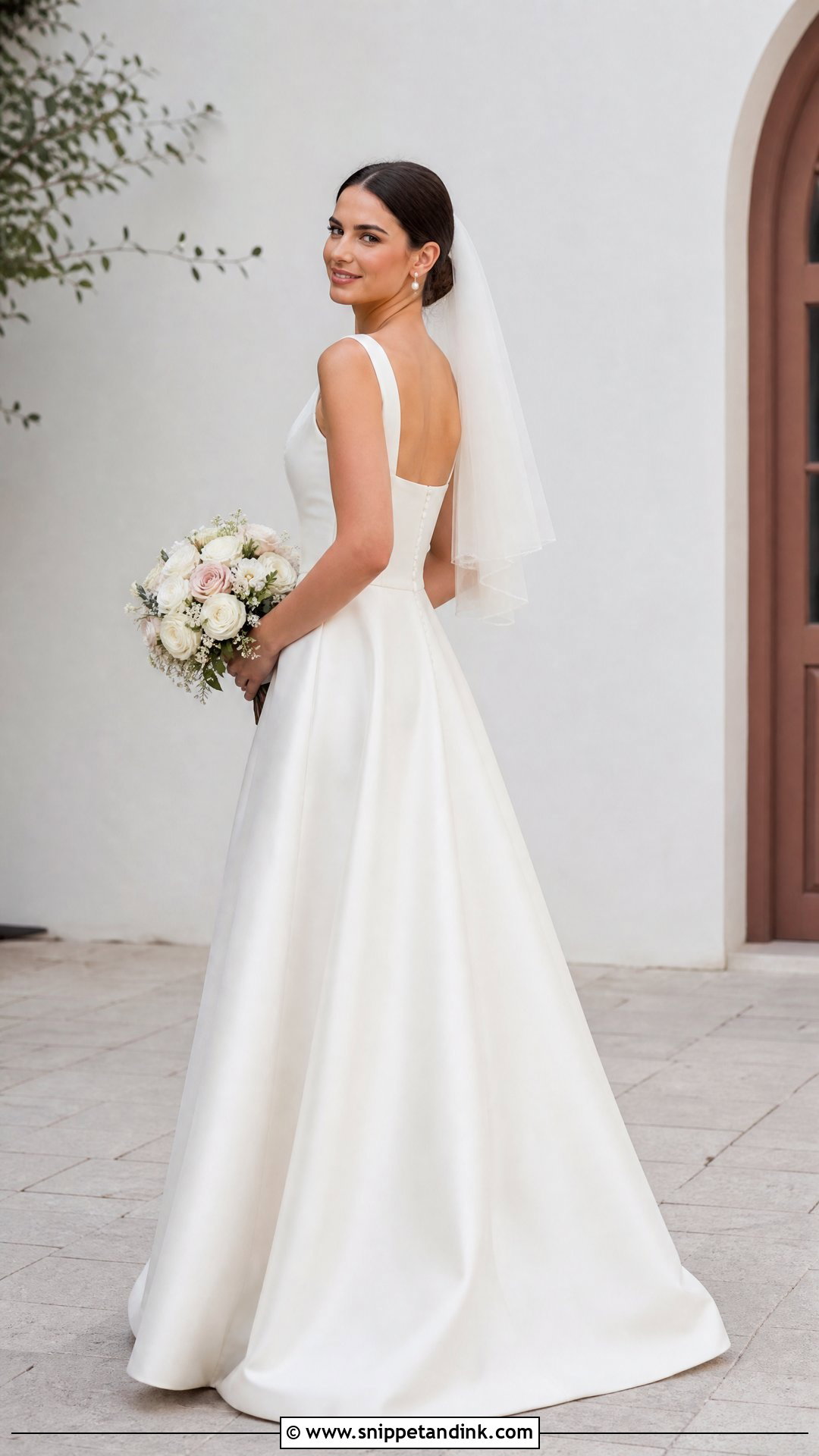 Square Neck Wedding Dress - Snippet and Ink - 20 Wedding Bridal Dress Ideas
