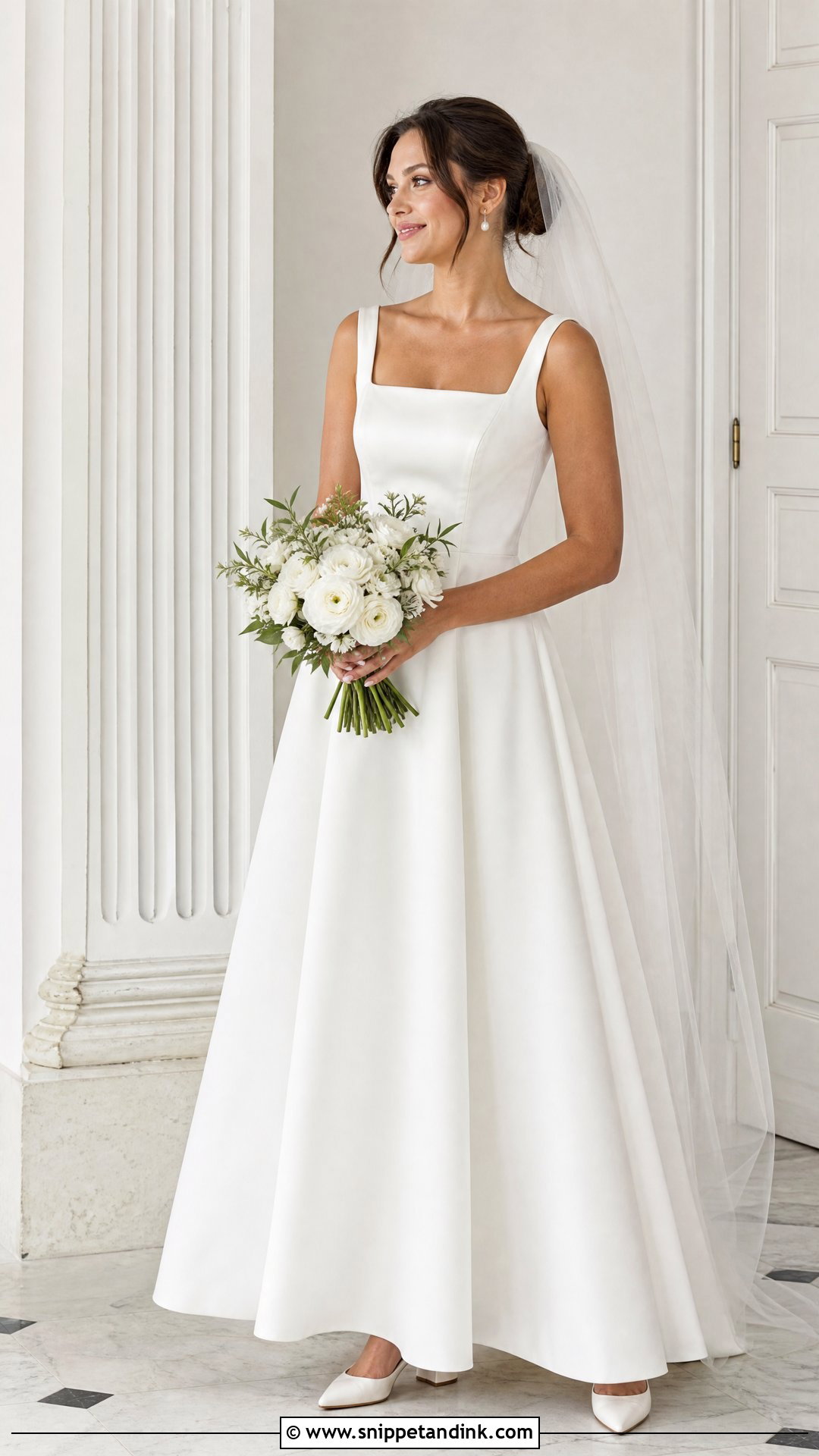 Square Neck Wedding Dress - Snippet and Ink - 20 Wedding Dress Gallery Ideas