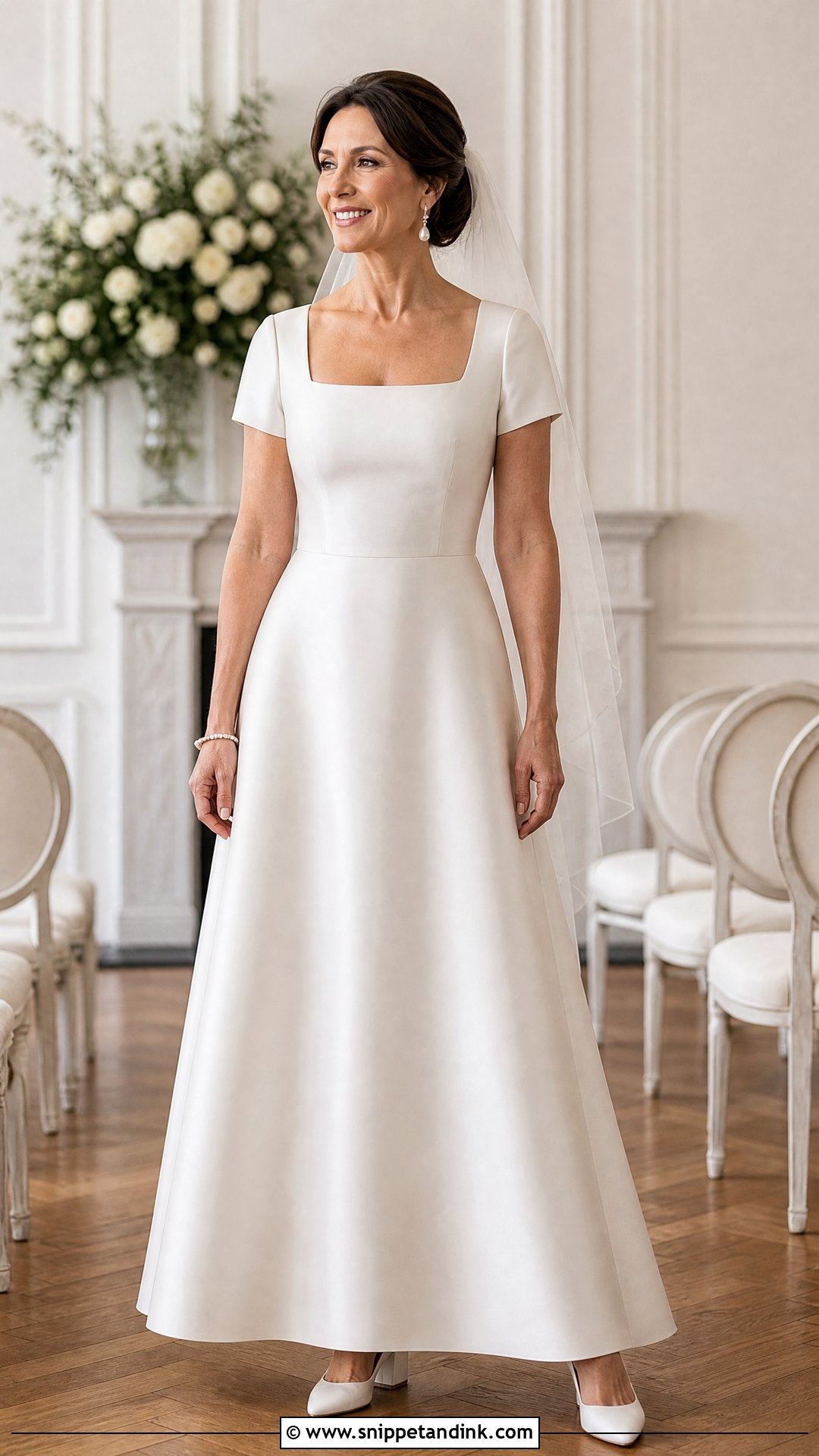Square Neck Wedding Dress - Snippet and Ink - 20 Wedding Dress Over 40 Ideas