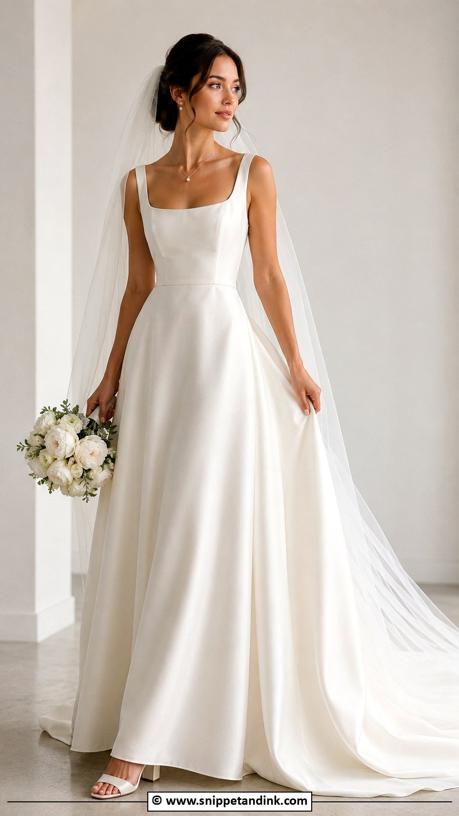Square Neck Wedding Dress - Snippet and Ink - 25 Classic Timeless Classy Wedding Dress Ideas