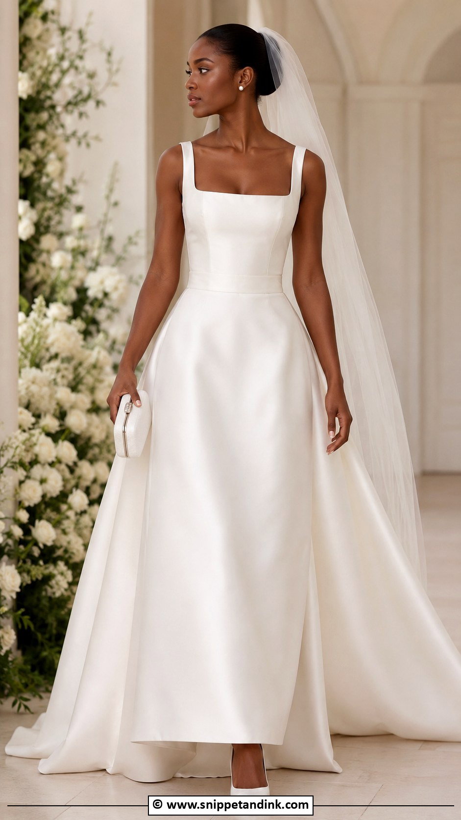 Square Neck Wedding Dress - Snippet and Ink - 30 Dream Wedding Dresses Black Women