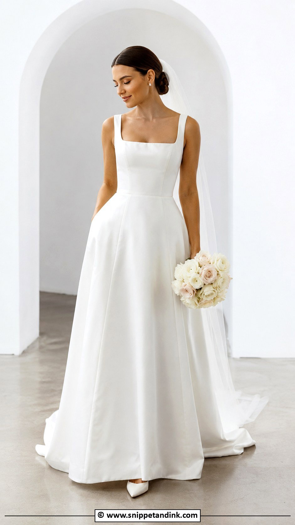Square Neck Wedding Dress - Snippet and Ink - 30 Dream Wedding Ideas Dresses