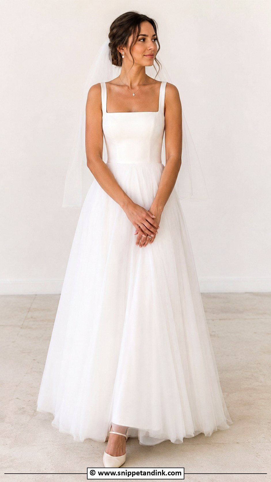 Square Neck Wedding Dress - Snippet and Ink - 30 Ethereal Wedding Dress Romantic Ideas