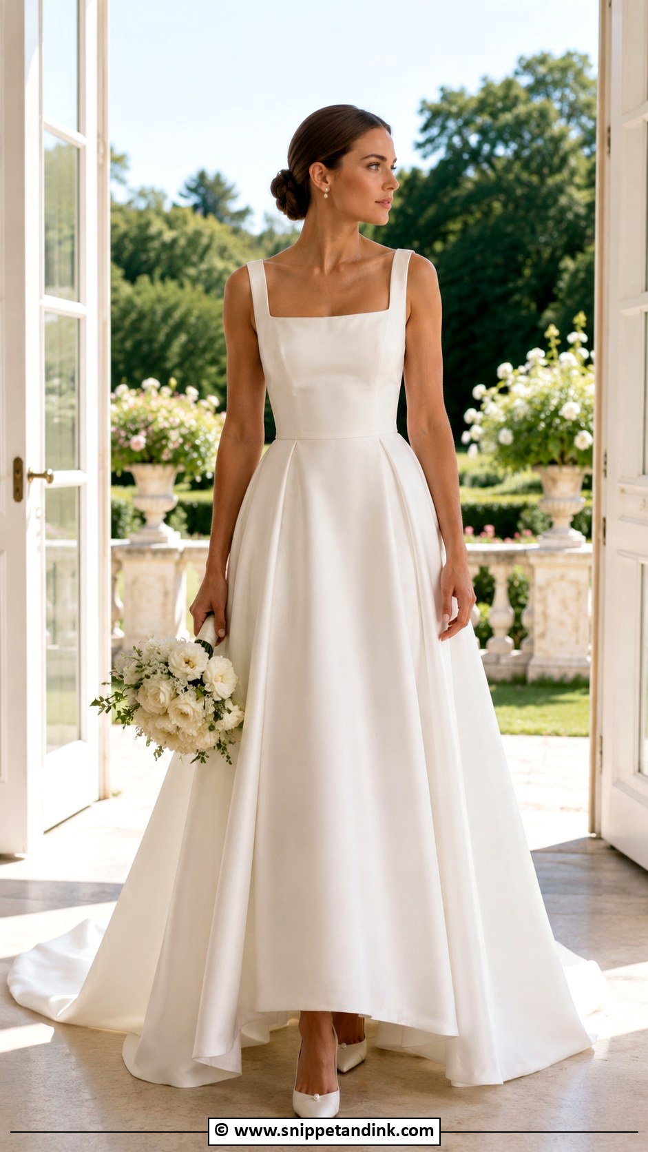 Square Neck Wedding Dress - Snippet and Ink - 30 Luxury Wedding Dress Ideas