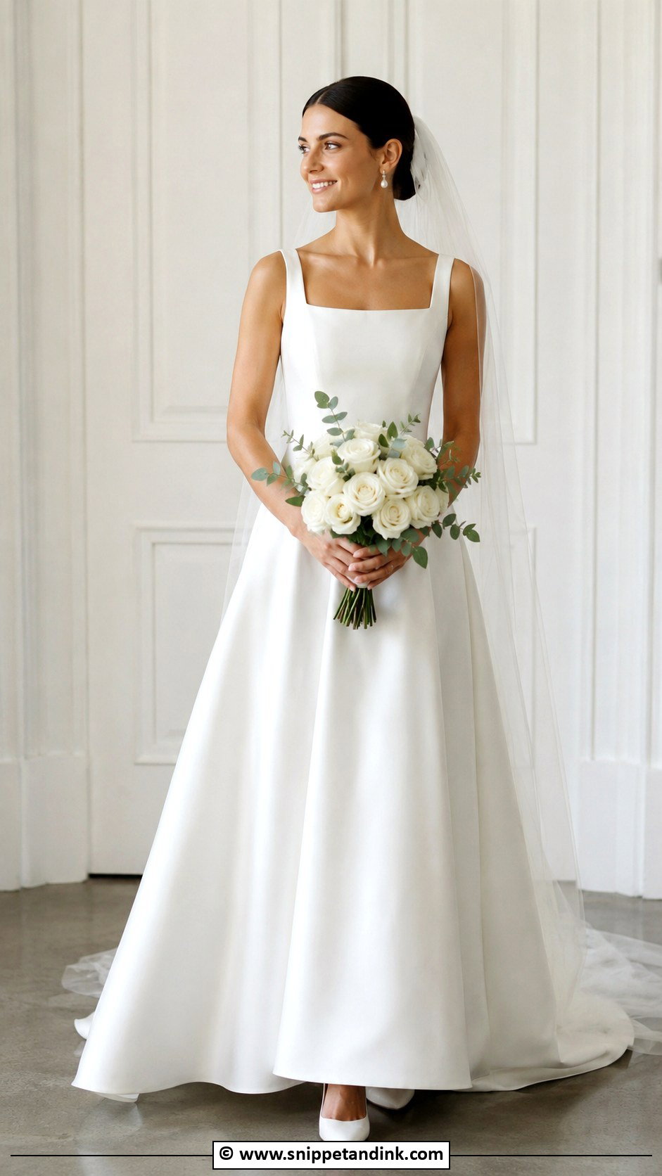 Square Neck Wedding Dress - Snippet and Ink - 30 Wedding Dress 2024 Ideas