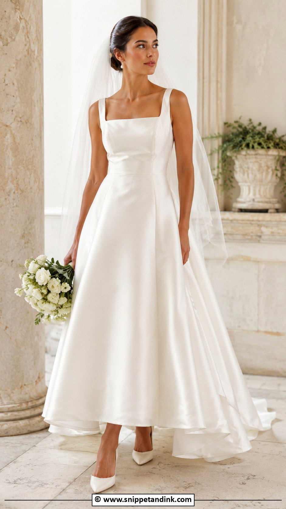 Square Neck Wedding Dress - Snippet and Ink - 30 Wedding Dress Inspiration Ideas