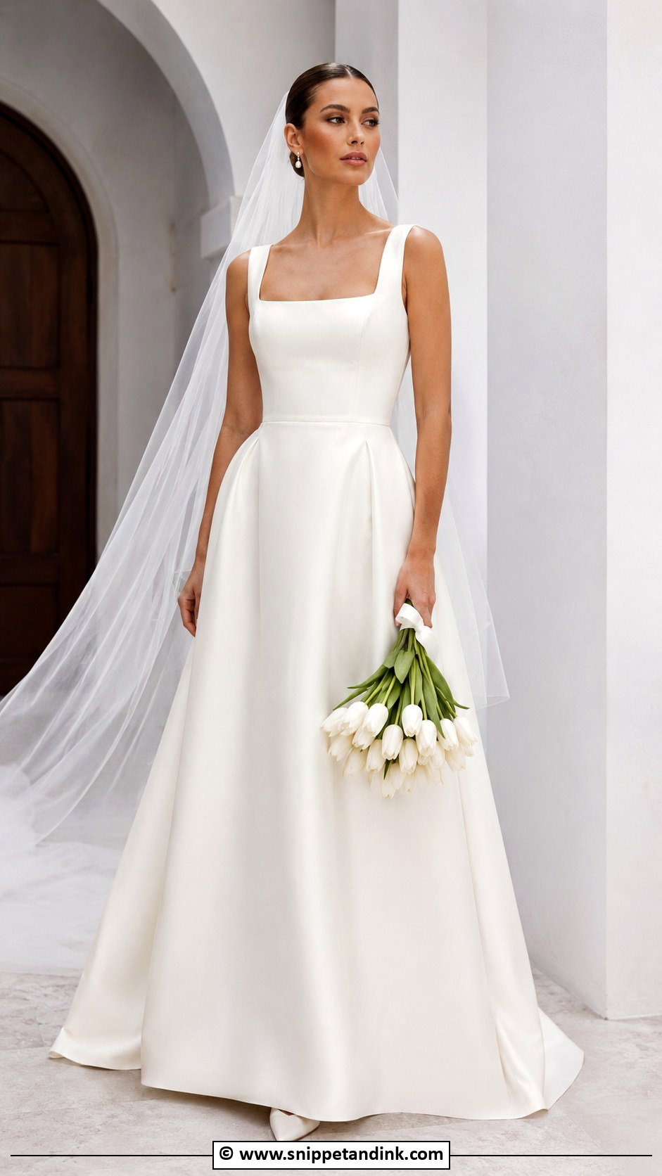 Square Neck Wedding Dress - Snippet and Ink - 30 Wedding Dress Inspo Ideas