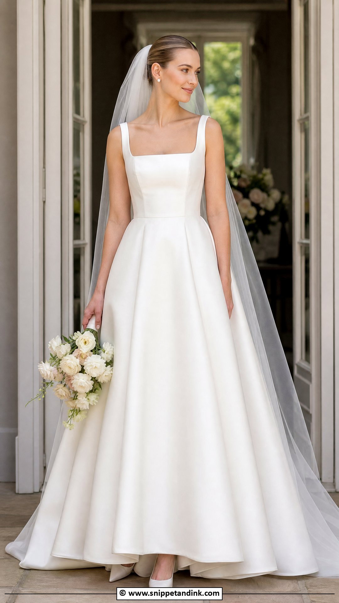 Square Neck Wedding Dress - Snippet and Ink - 35 Dream Wedding Dresses