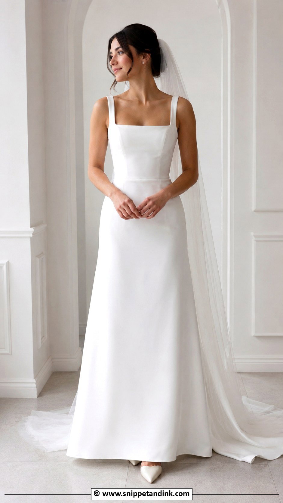Square Neck Wedding Dress - Snippet and Ink - 35 My Wedding Dress Ideas