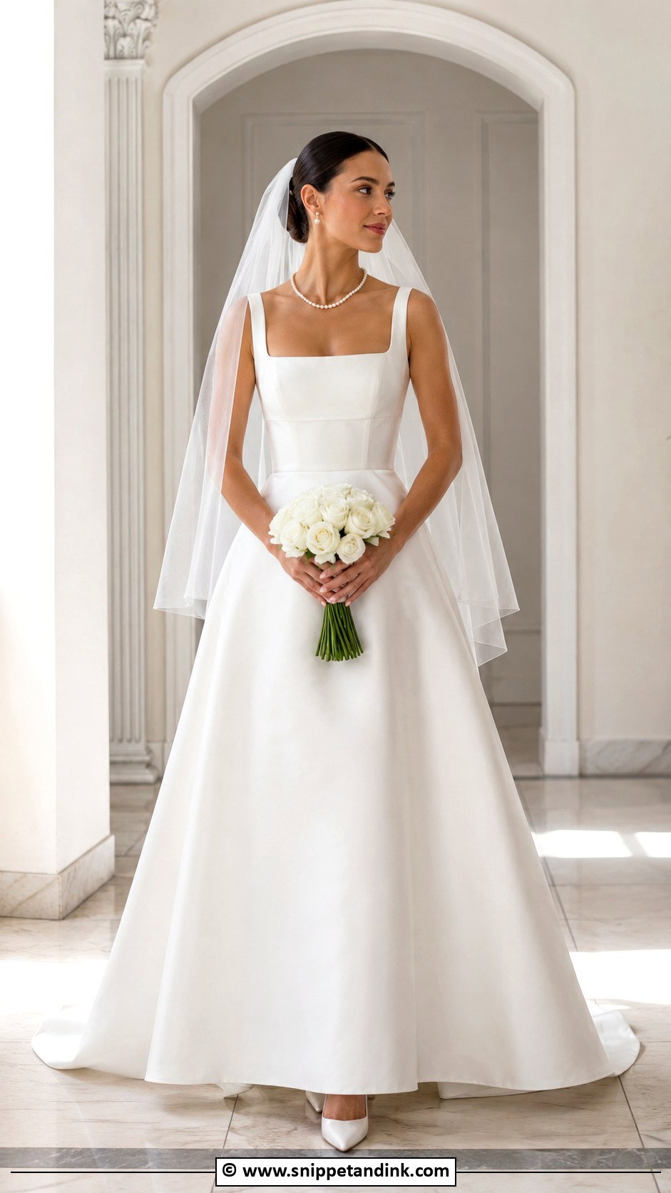 Square Neck Wedding Dress - Snippet and Ink - 25 Latest Designer Dresses for Wedding
