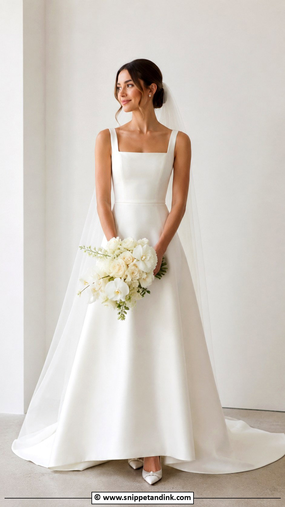Square Neck Wedding Dress - Snippet and Ink - 35 Unique Wedding Dresses