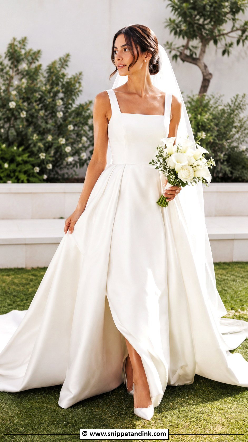 Square Neck Wedding Dress - Snippet and Ink - 35 Wedding Dresses