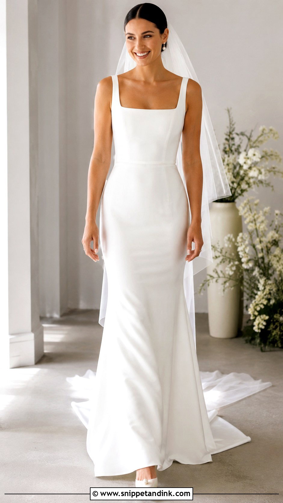 Square Neck Wedding Dress - Snippet and Ink - 25 Simple Classy Wedding Dress Ideas